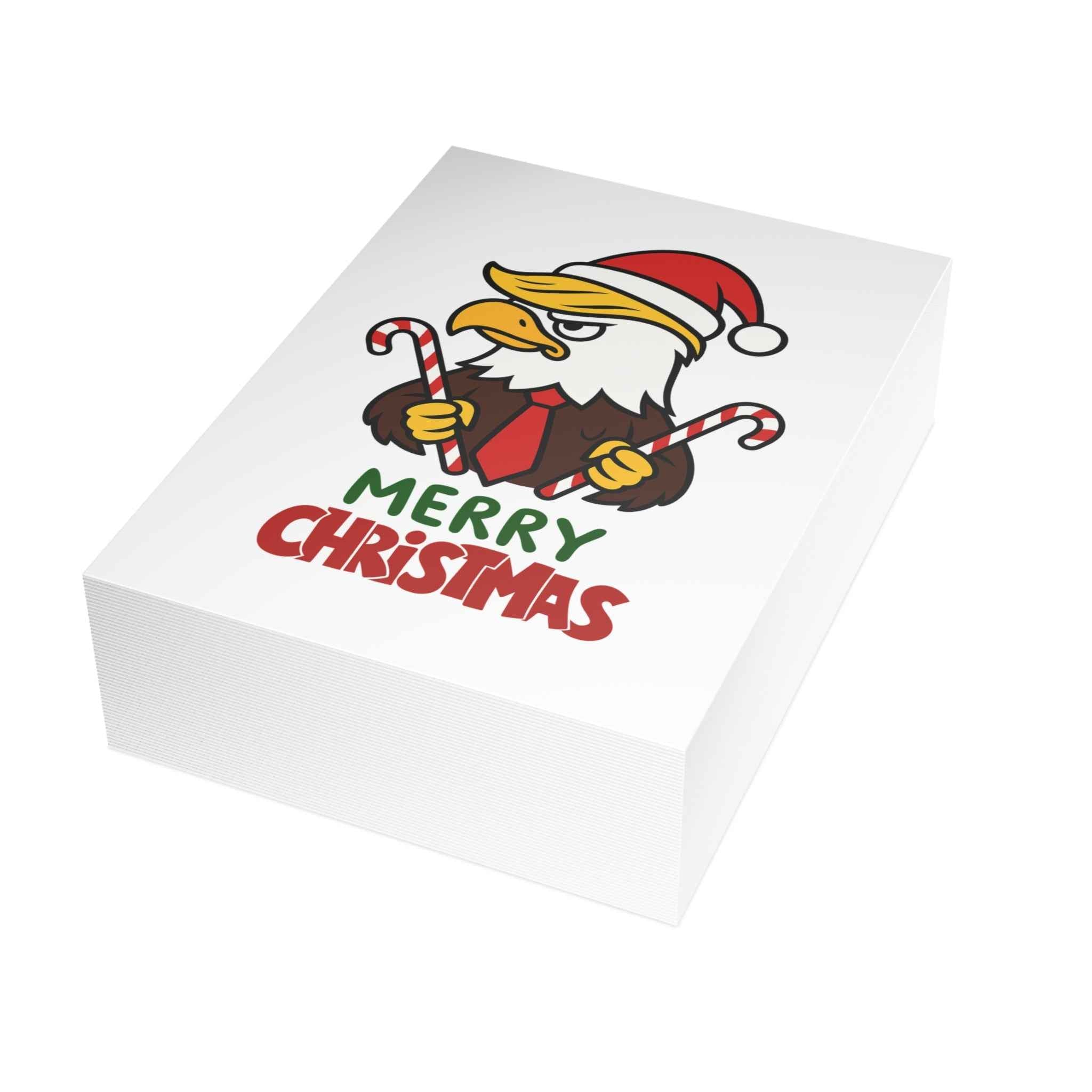 America Loving Eagle Christmas Card – 1, 10, 30, 50 pc. sets