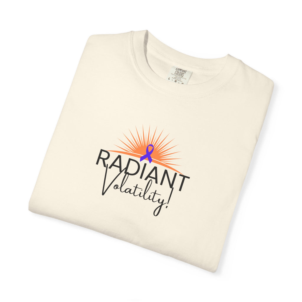 Radiant Volatility Unisex T-Shirt – Epilepsy Awareness Purple Ribbon Tee
