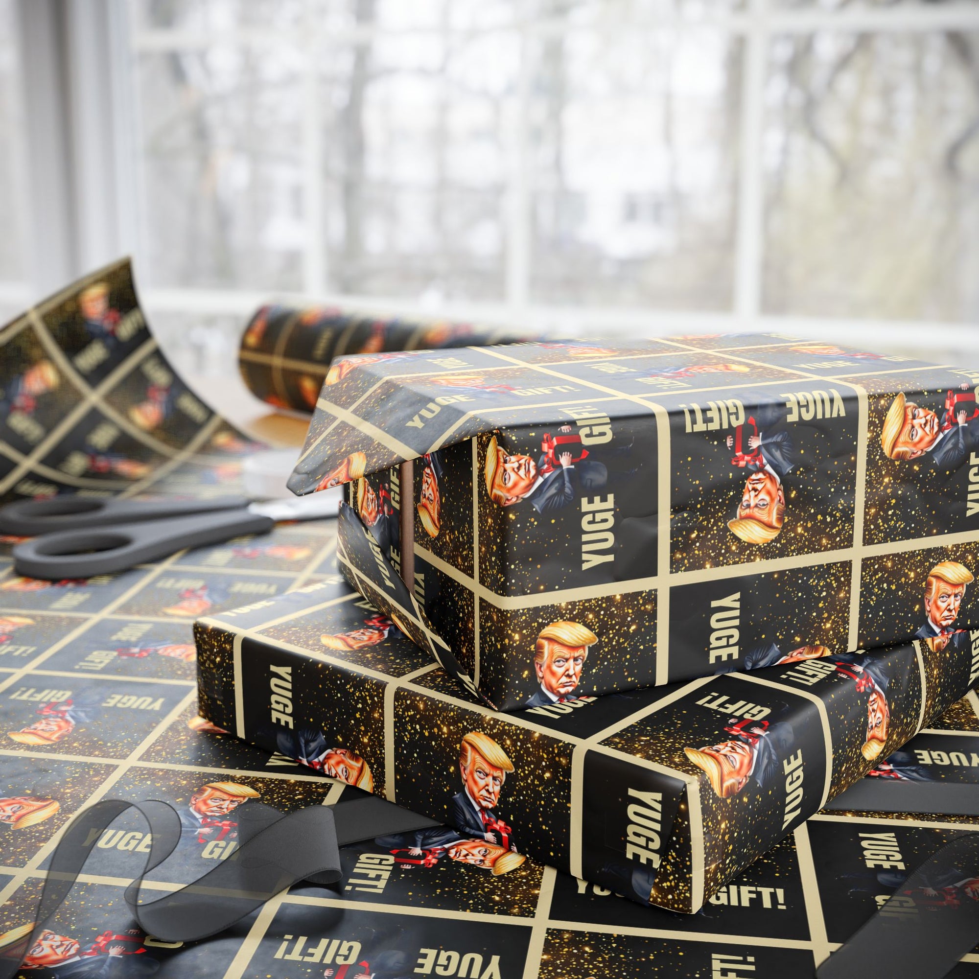 Trump's Yuge Gift All Occasion Wrapping Paper