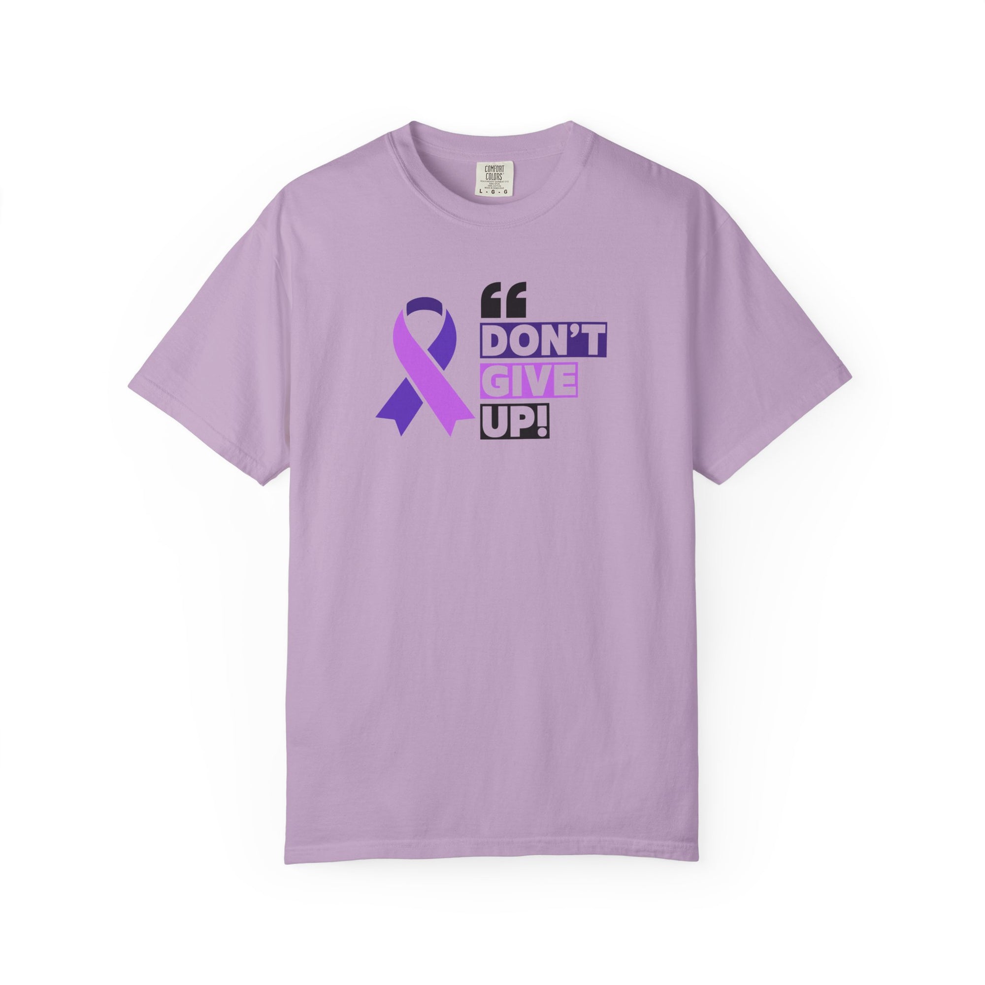 Don't Give Up Unisex Garment-Dyed T-Shirt for Epilepsy Awareness Tee