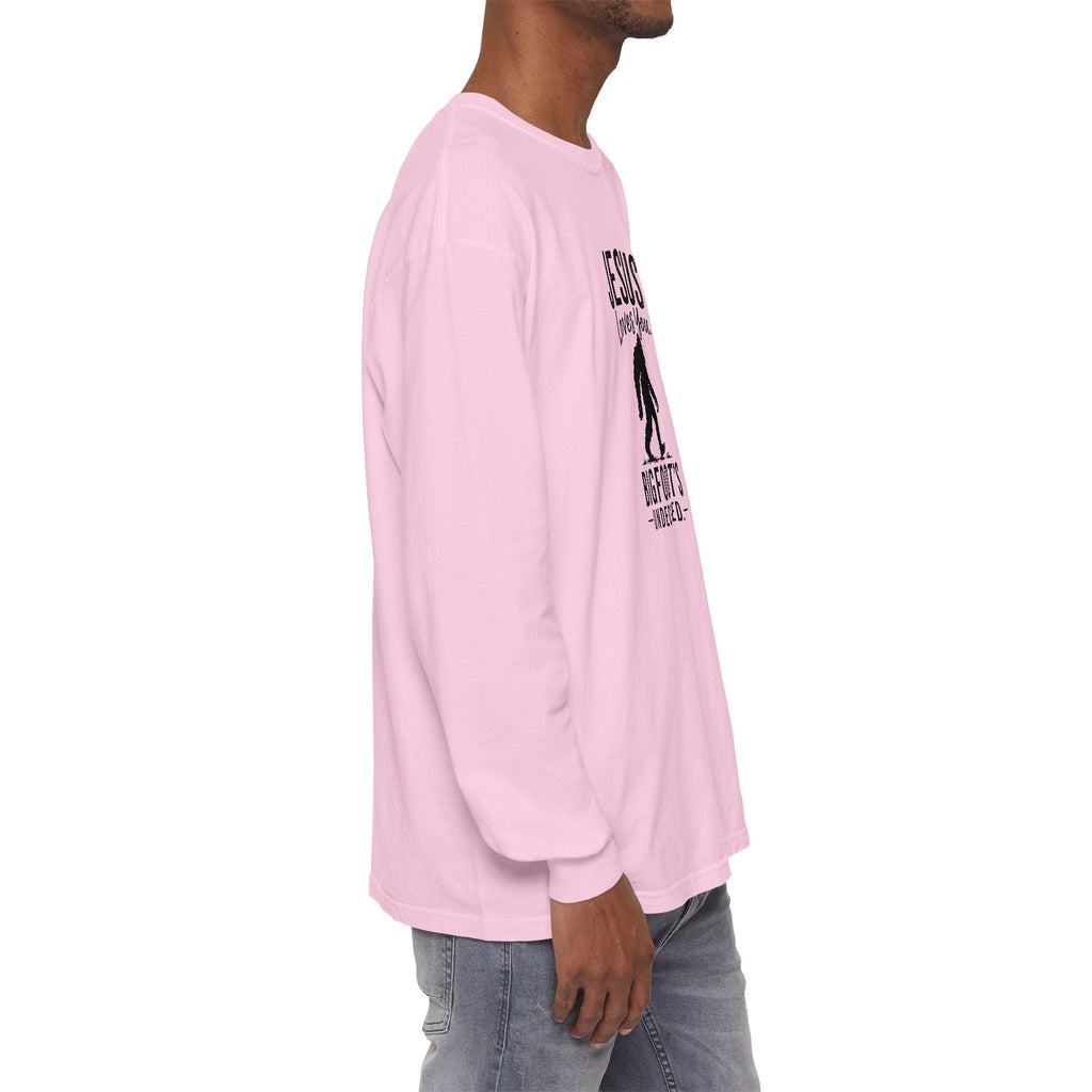 Jesus Loves You. Bigfoot’s Undecided. Long Sleeve Shirt