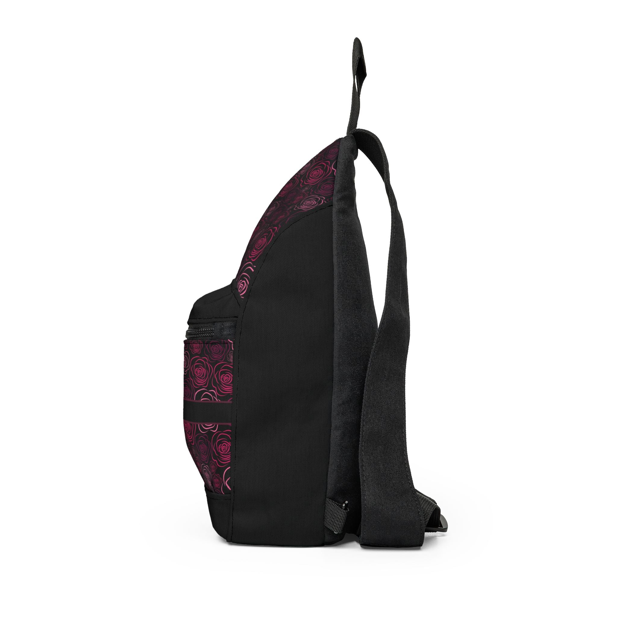 Peeking Cat Eyes Gothic Rose Sling Bag