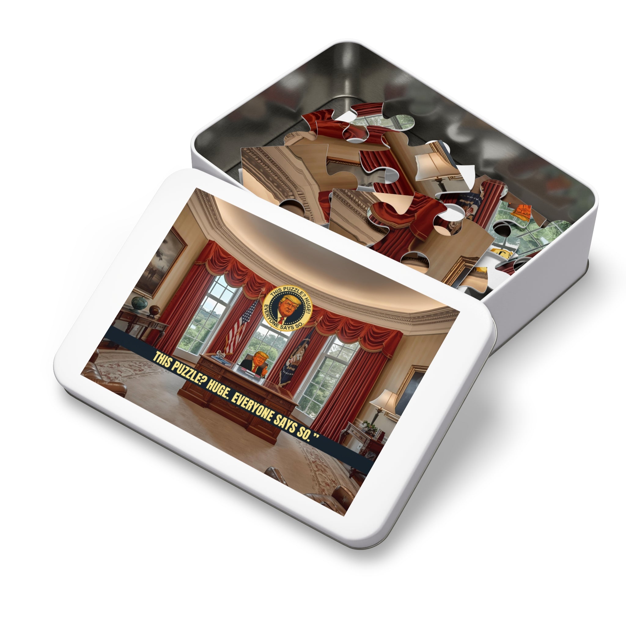 “This Puzzle? Huge. Everyone Says So.” Political Parody Jigsaw Puzzle