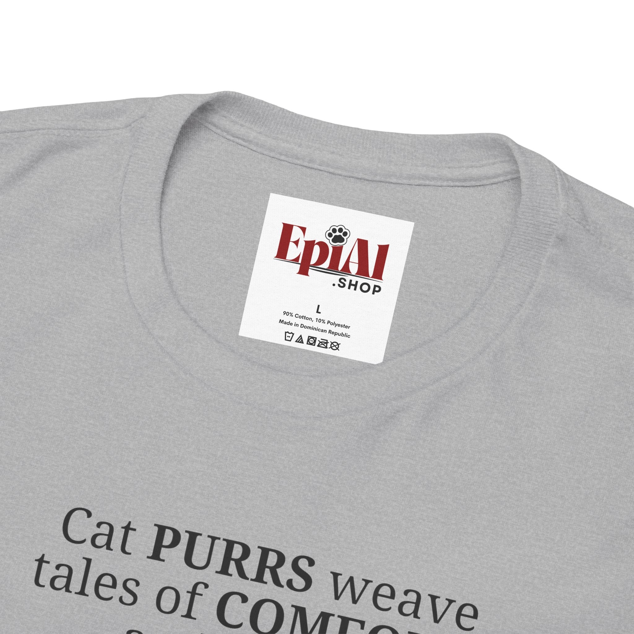 Cat Purrs Unisex Heavy Cotton Tee - EpiAl's Shop