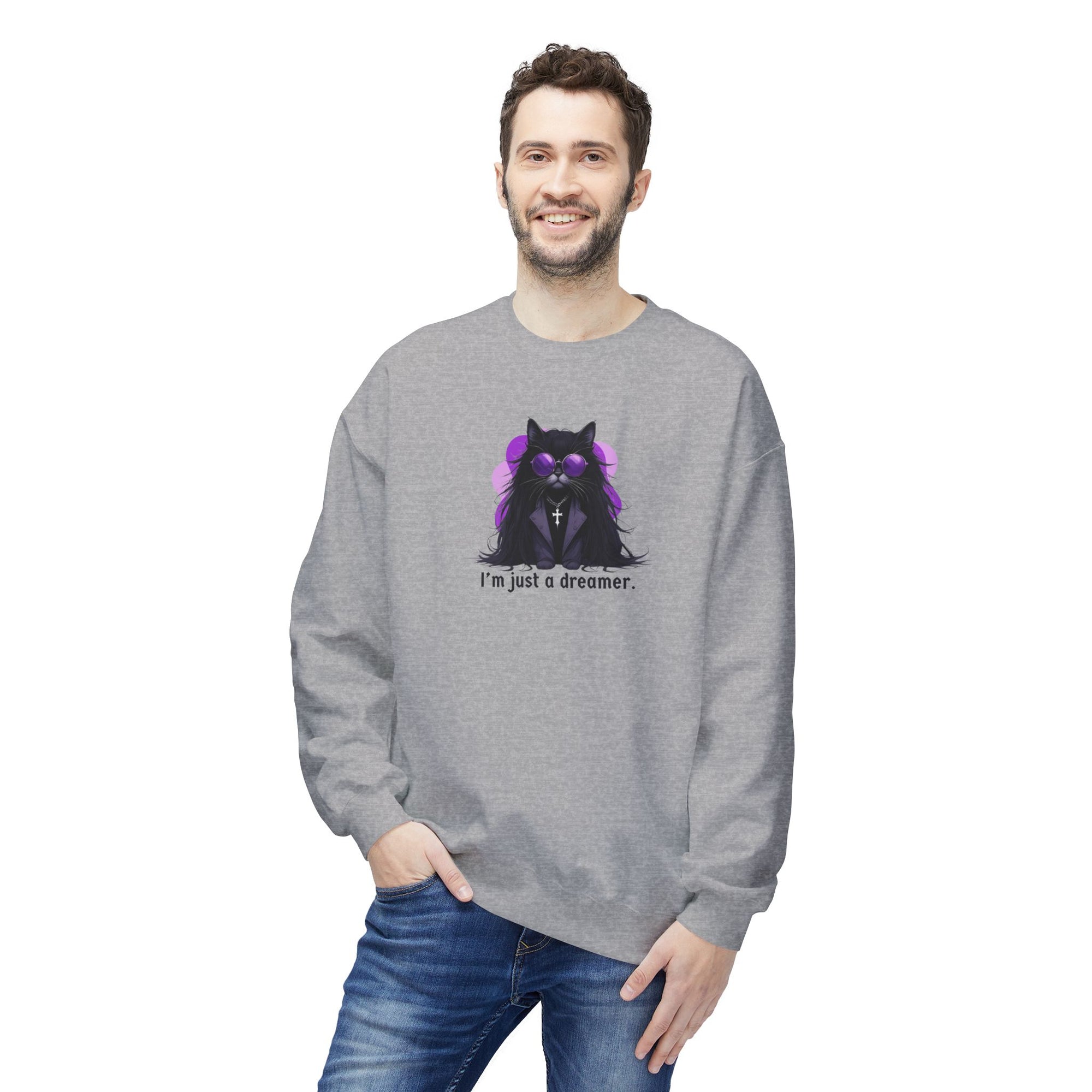 Just a Dreamer Ozzy Cat Sweatshirt
