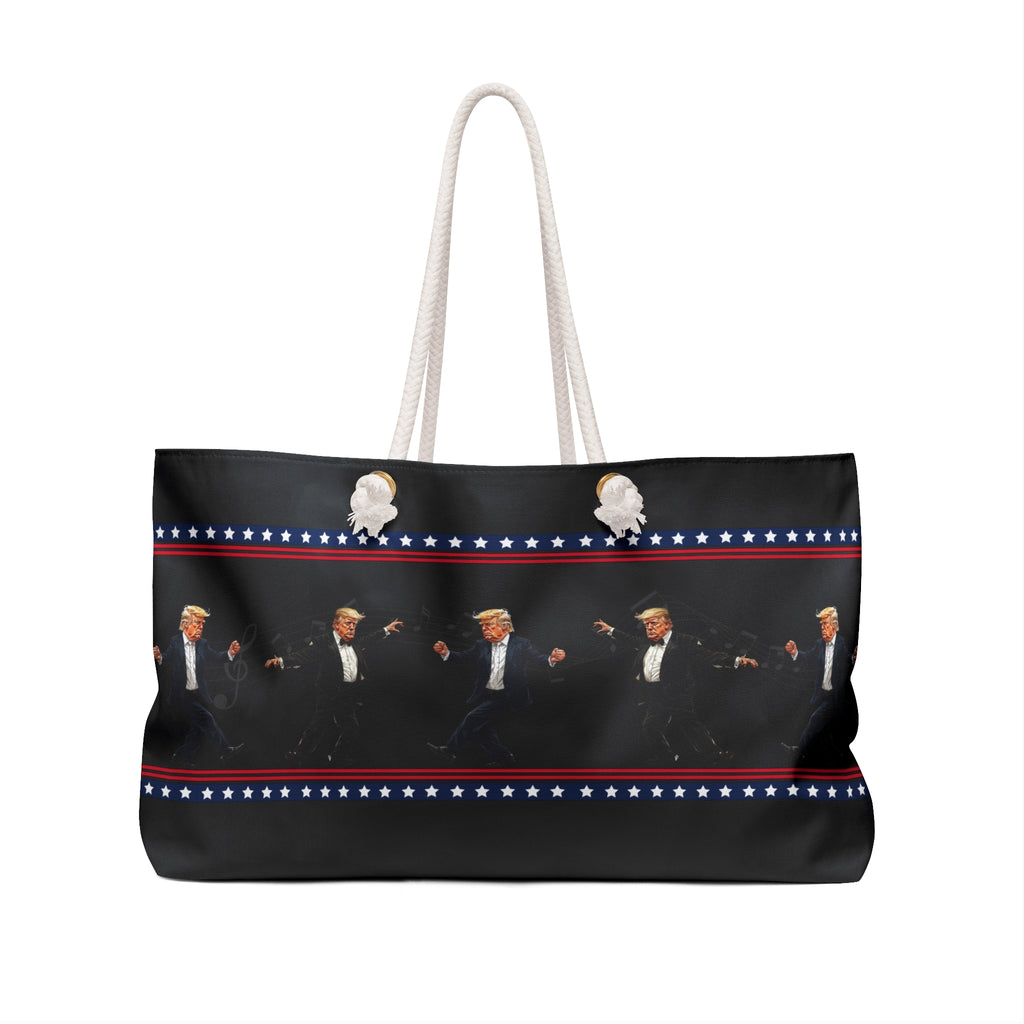 Dancing Trump Patriotic Weekender Bag