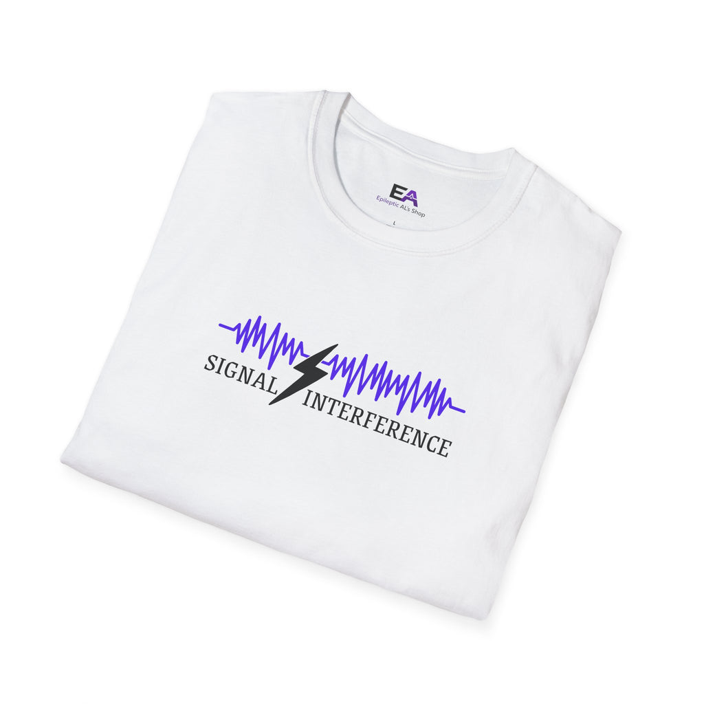 Signal Interference Women’s Tee – Minimalist Waveform Graphic T-Shirt