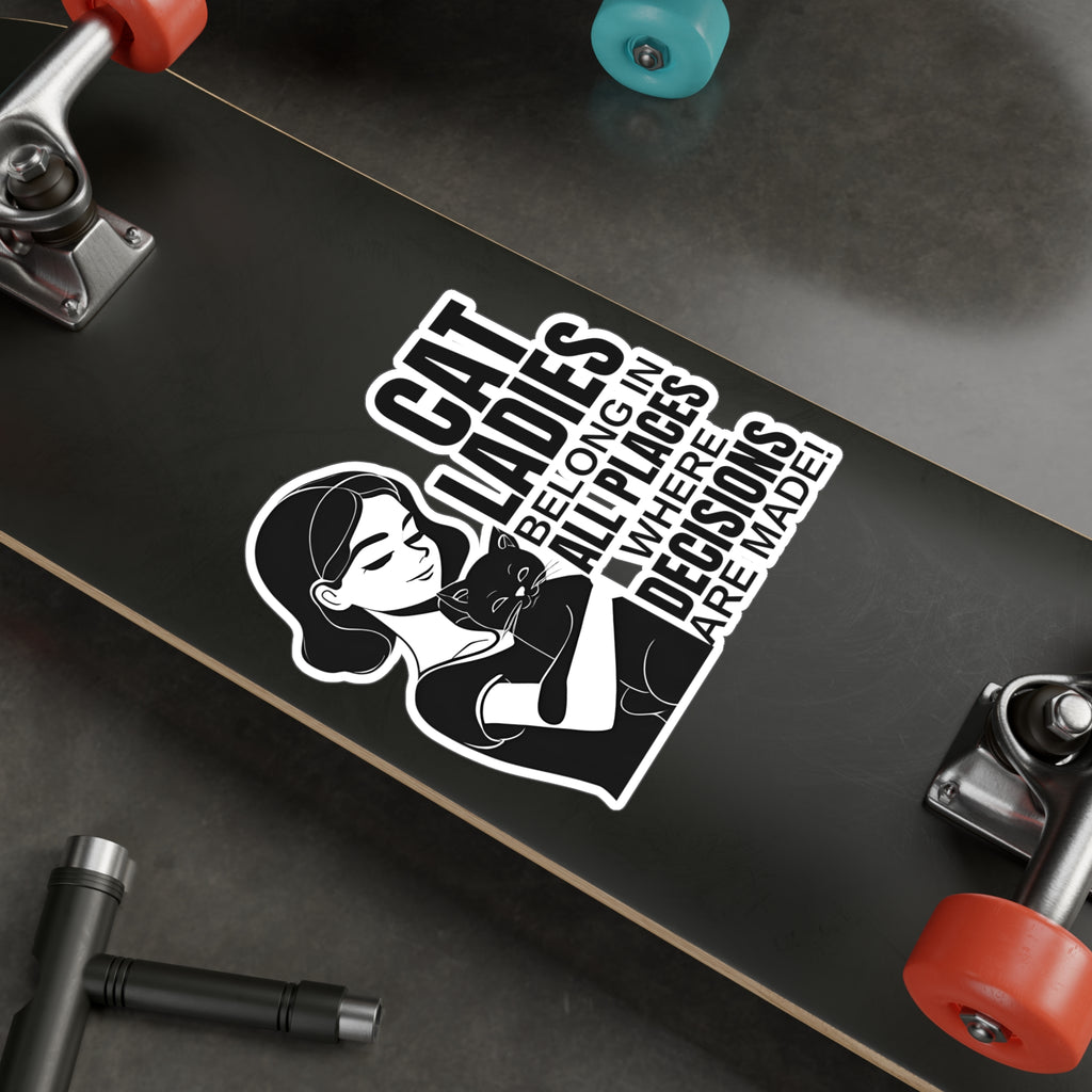 Cat Lady Vinyl Decal for Cat Lovers