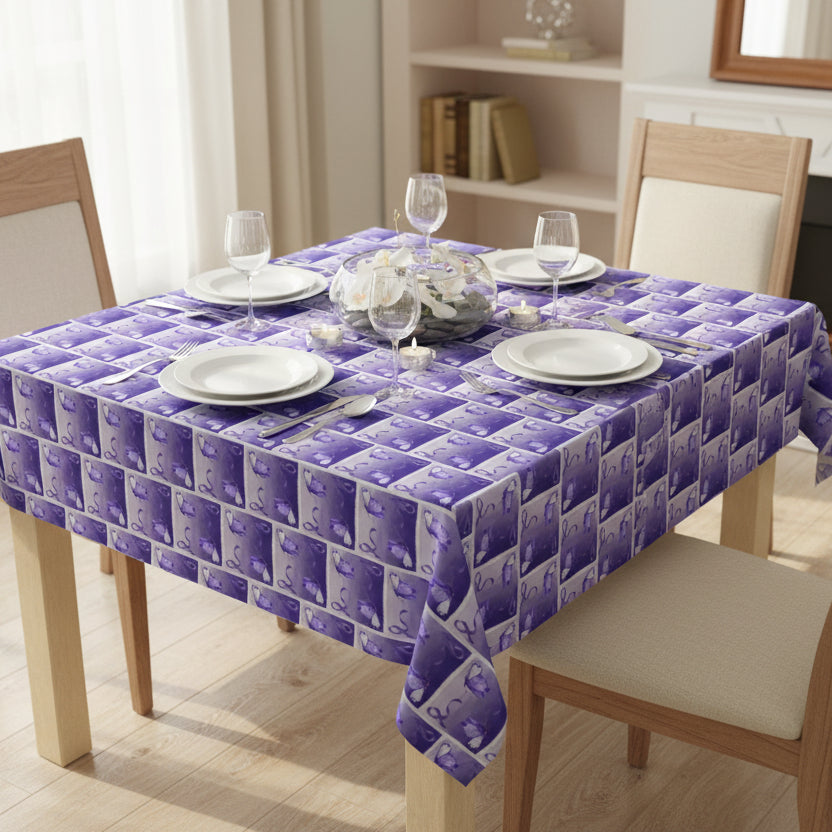 Purple Ribbon Butterfly Epilepsy Awareness Tablecloth - EpiAl's Shop