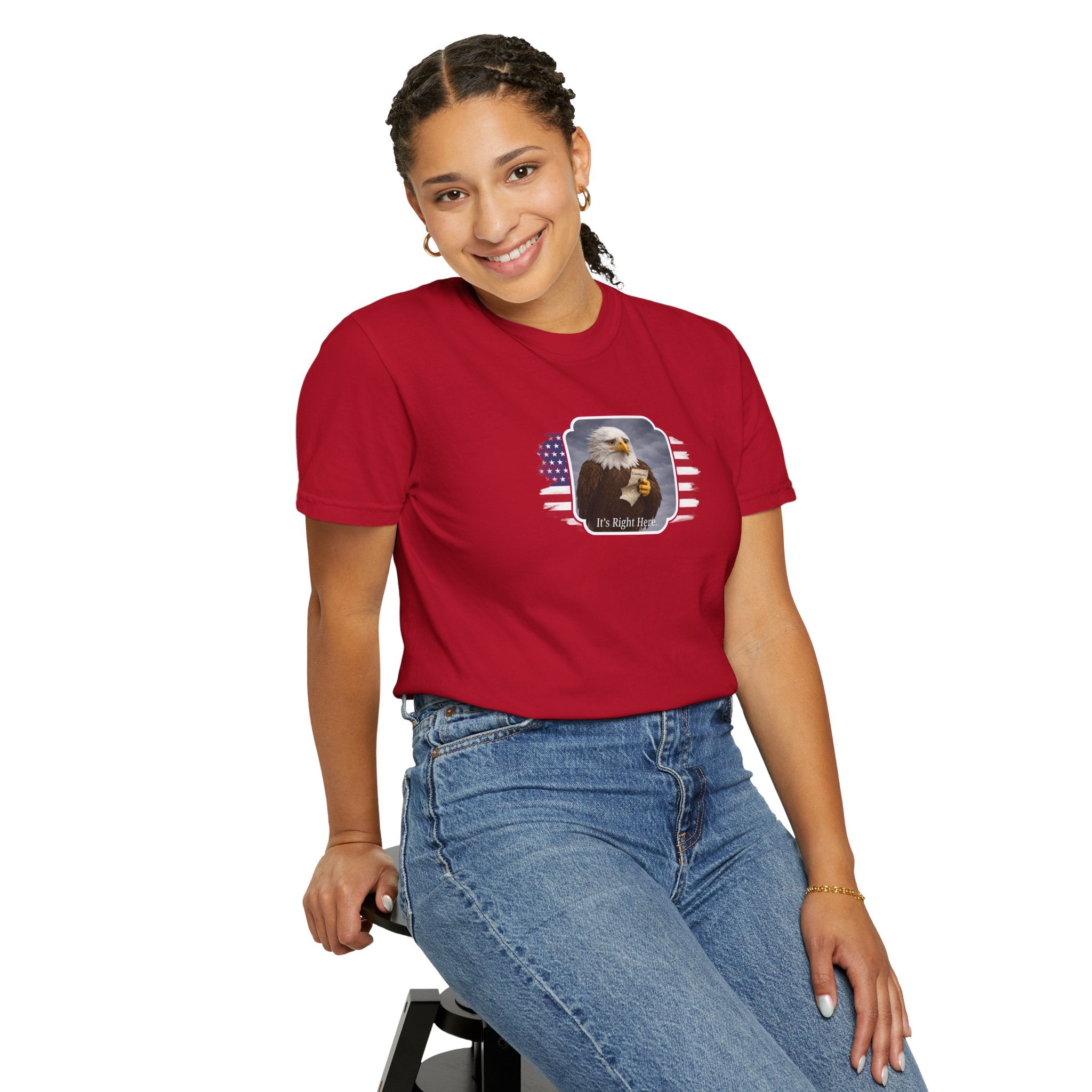 “It’s Right Here” Political Parody T-Shirt