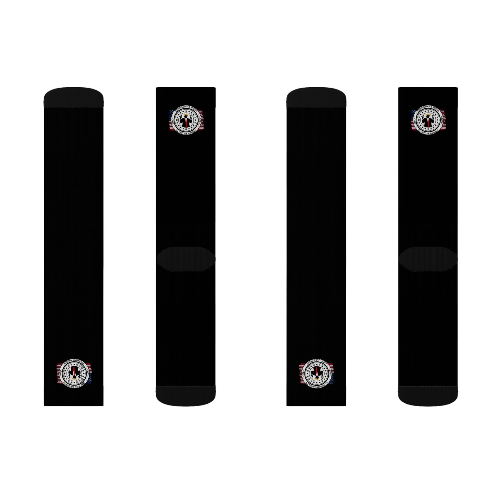 Believe Me Political Parody Crew Socks – 67 Edition