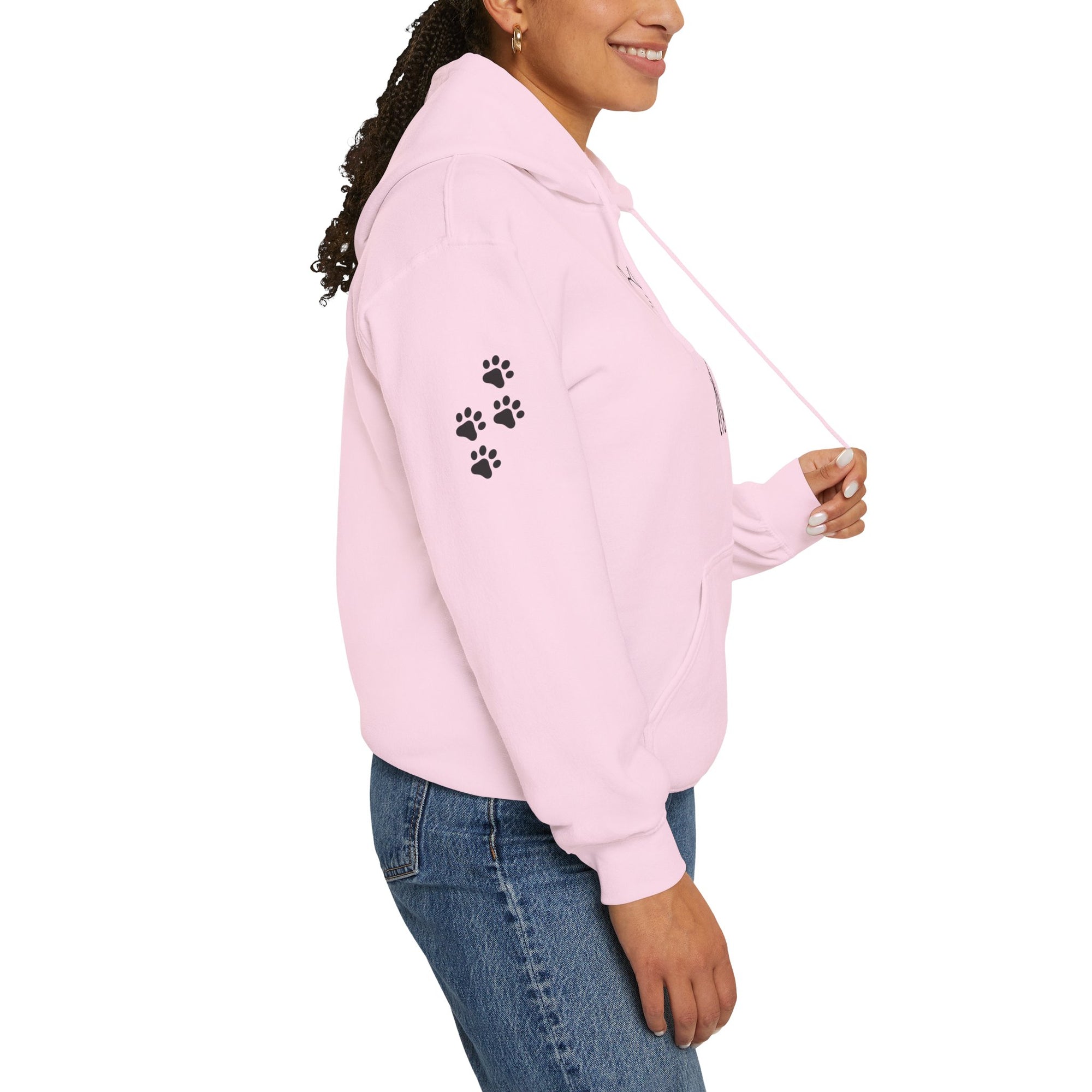 Cozy Stick Cat Lover Hoodie