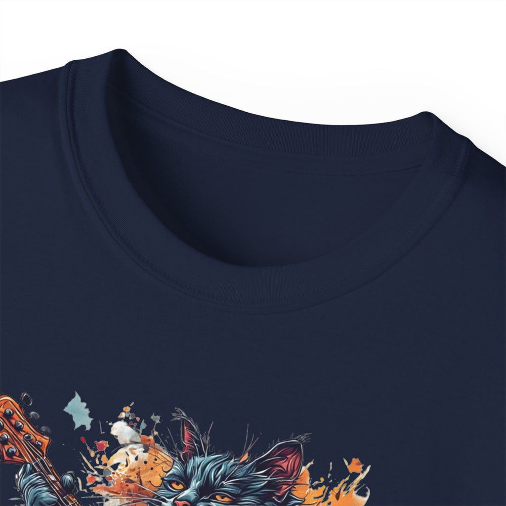Rock On Cat Unisex Music Tee