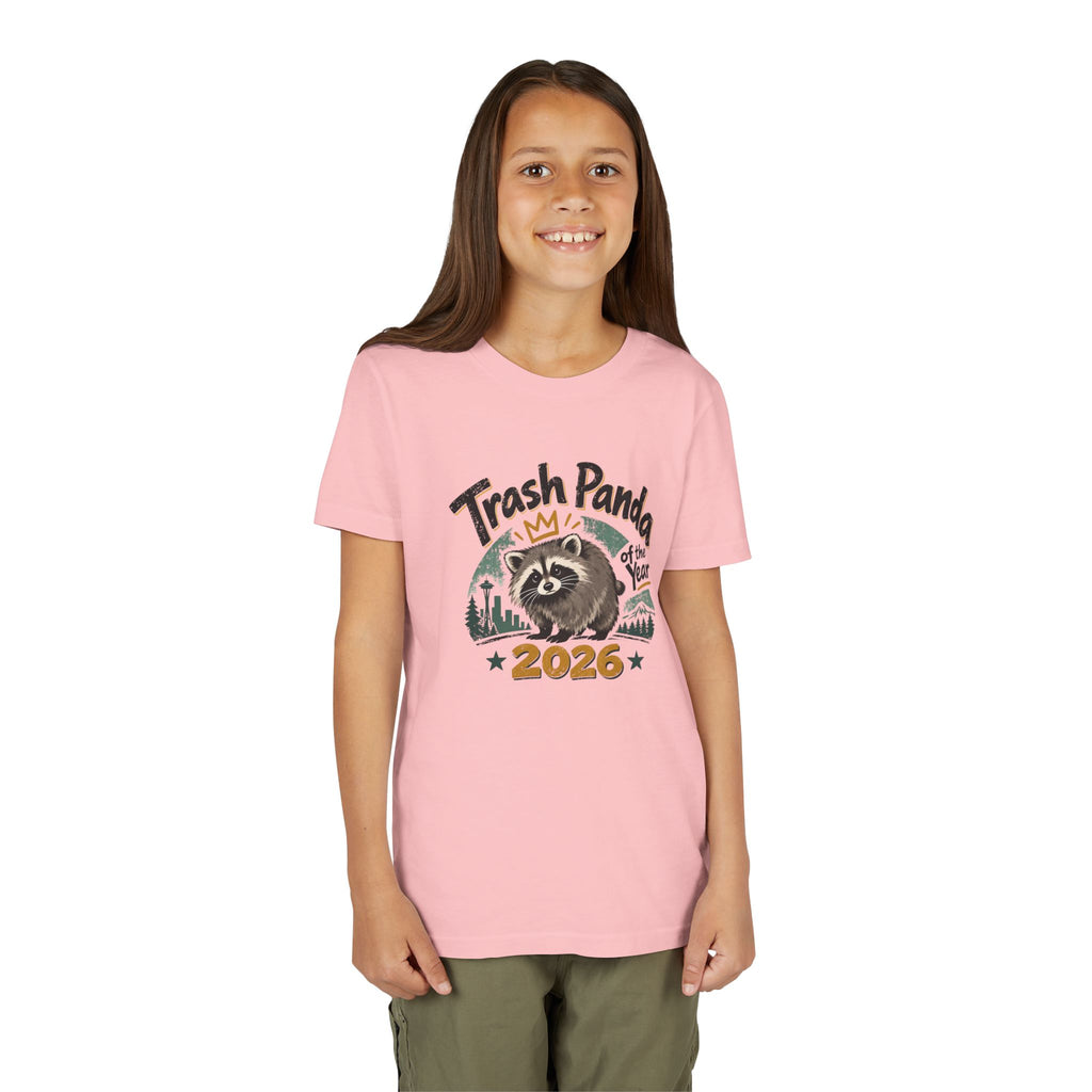 Trash Panda of the Year 2026 Youth T-Shirt | Jimothy-Inspired Raccoon Tee