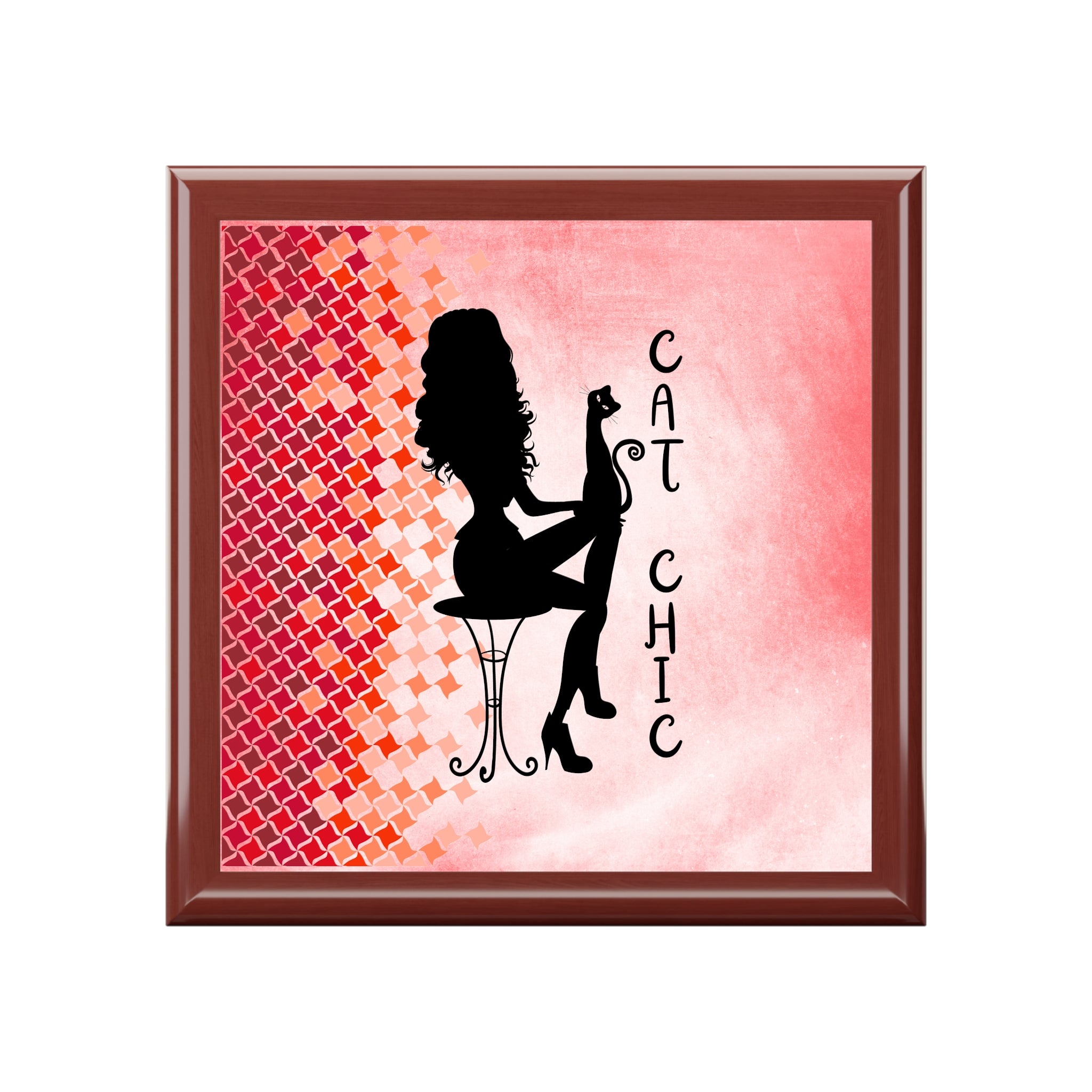 Photo depicting the ​Cat Chic Jewelry Box from EpiAl's Shop.