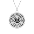 Emotionally Taxed Citizen Faux Government Seal Pendant Necklace