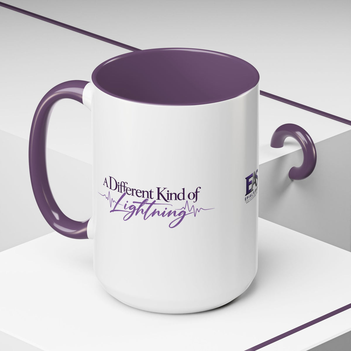 A Different Kind of Lightning | Epilepsy Awareness Two-Tone Coffee Mug (11oz/15oz)
