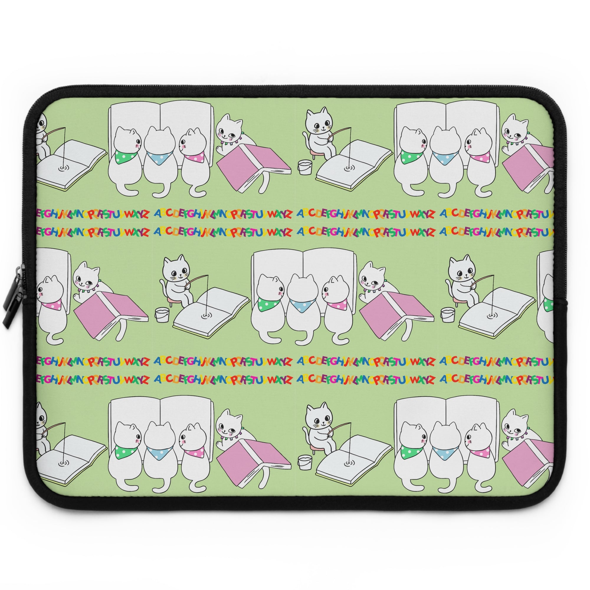 Whimsical Cat Laptop Sleeve