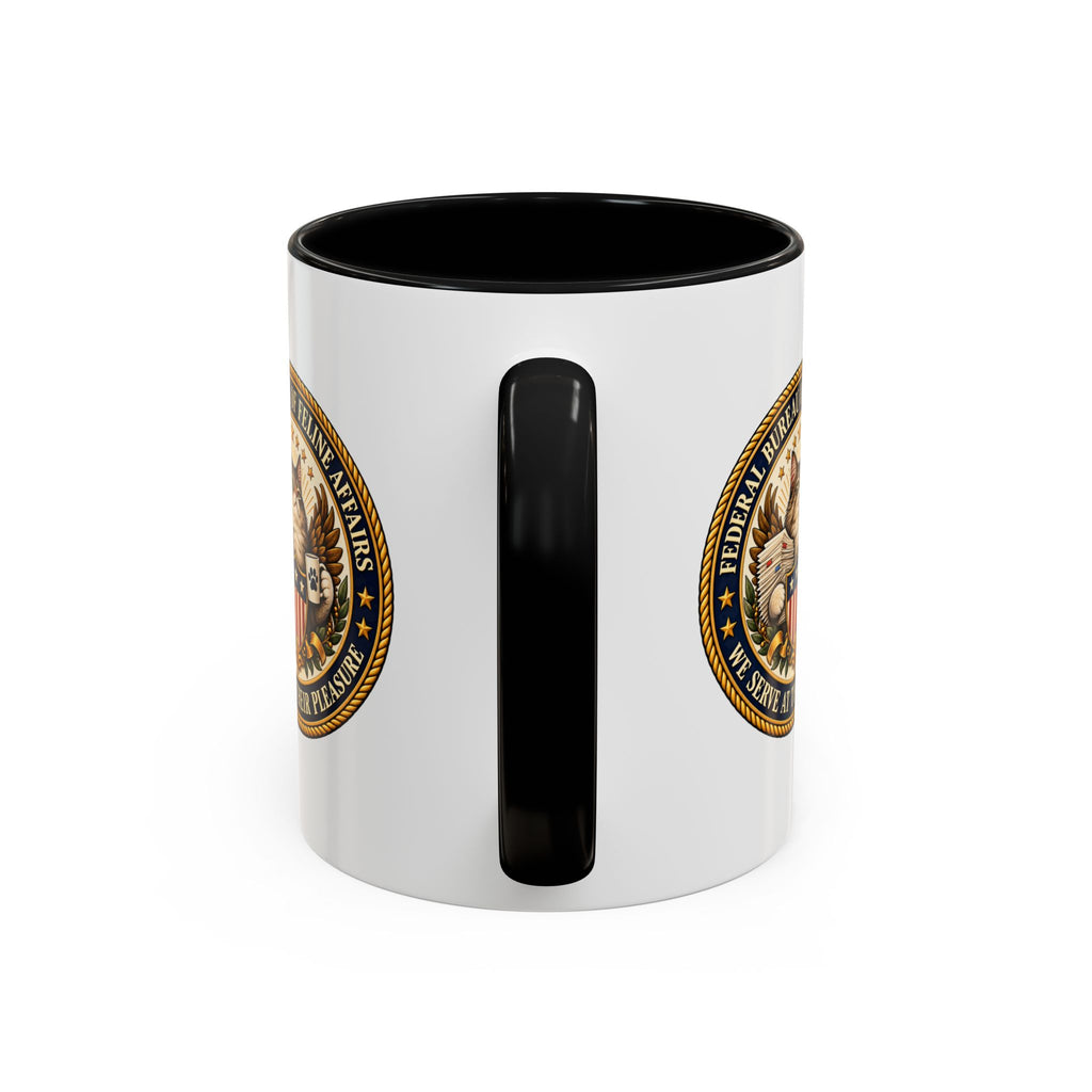 Federal Bureau of Feline Affairs Mug | Funny Cat Government Parody Coffee Cup | 11oz & 15oz