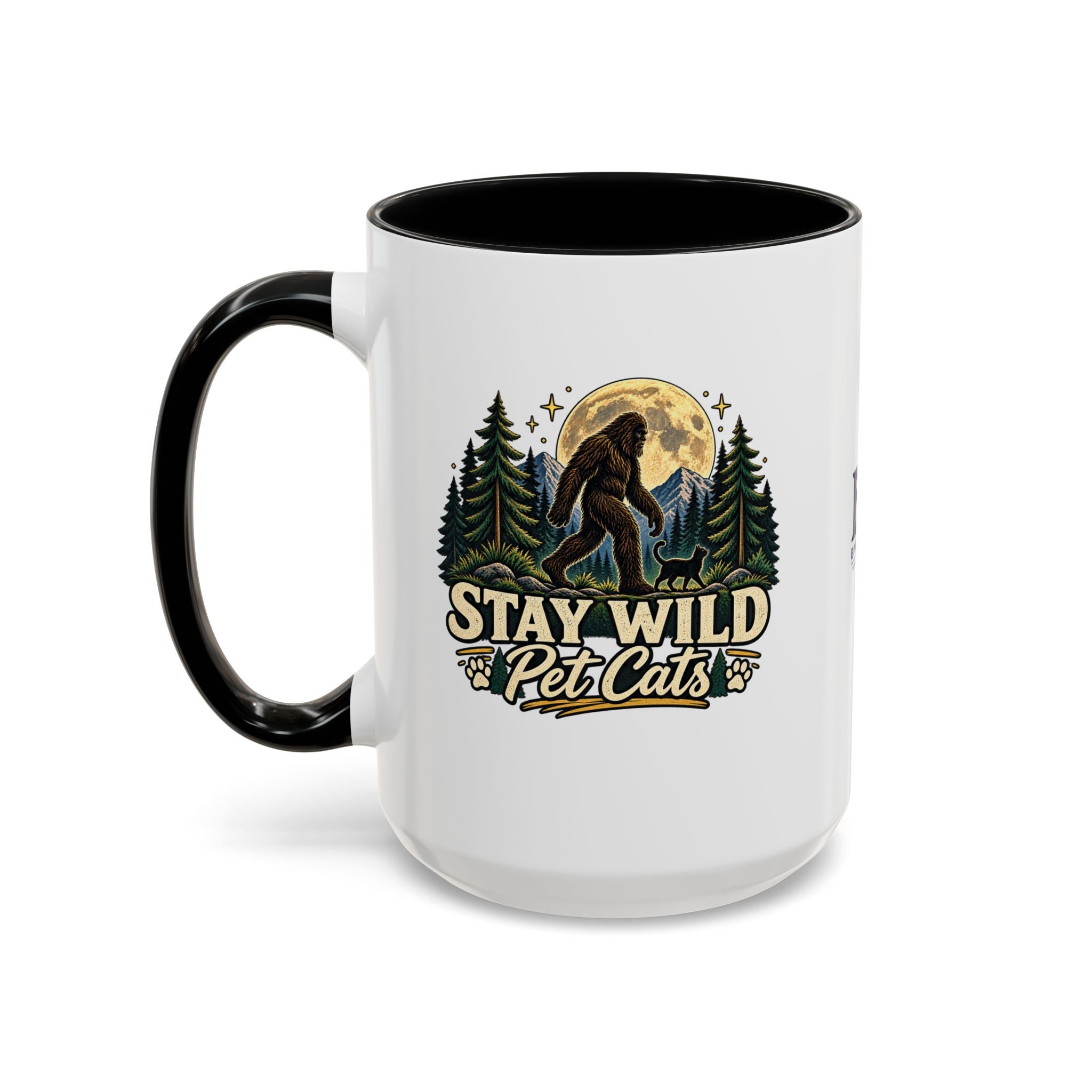 Stay Wild Pet Cats Sasquatch Accent Mug