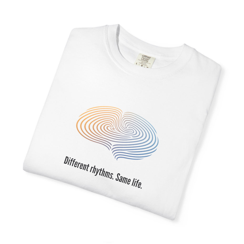 Different Rhythms. Same Life. — Epilepsy Awareness Unisex T-Shirt