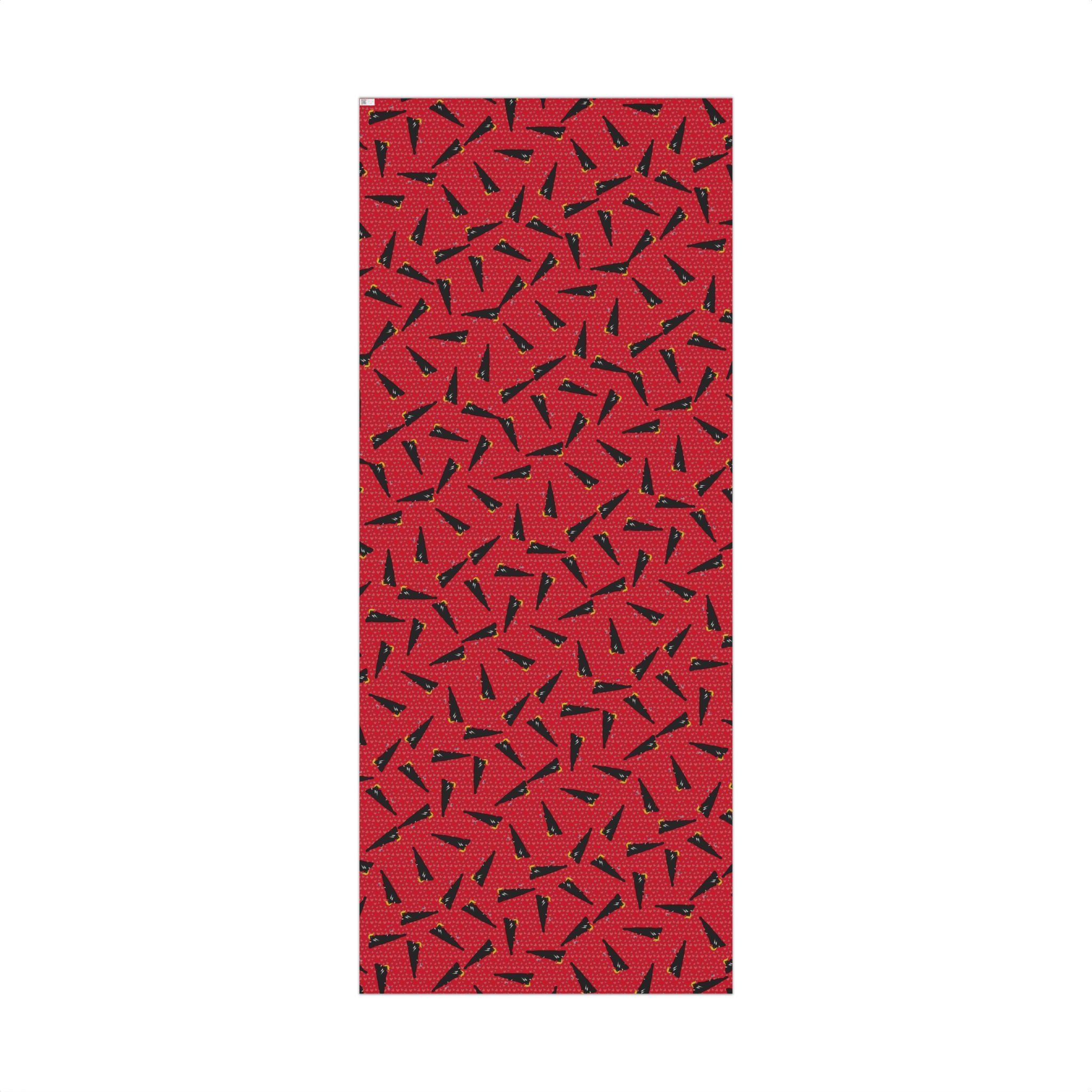 Commander-in-Recline Heart Wrap – Satirical Red All-Occasion Gift Paper
