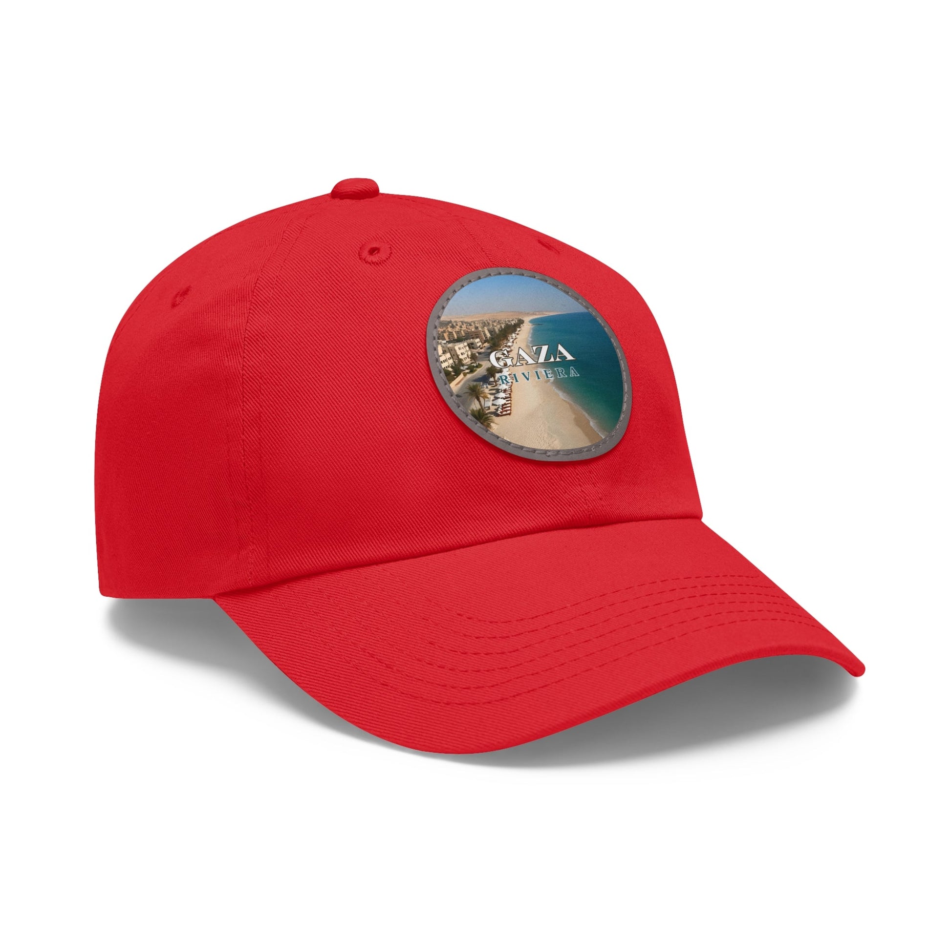 Gaza Riviera Dad Hat with Leather Patch Printify