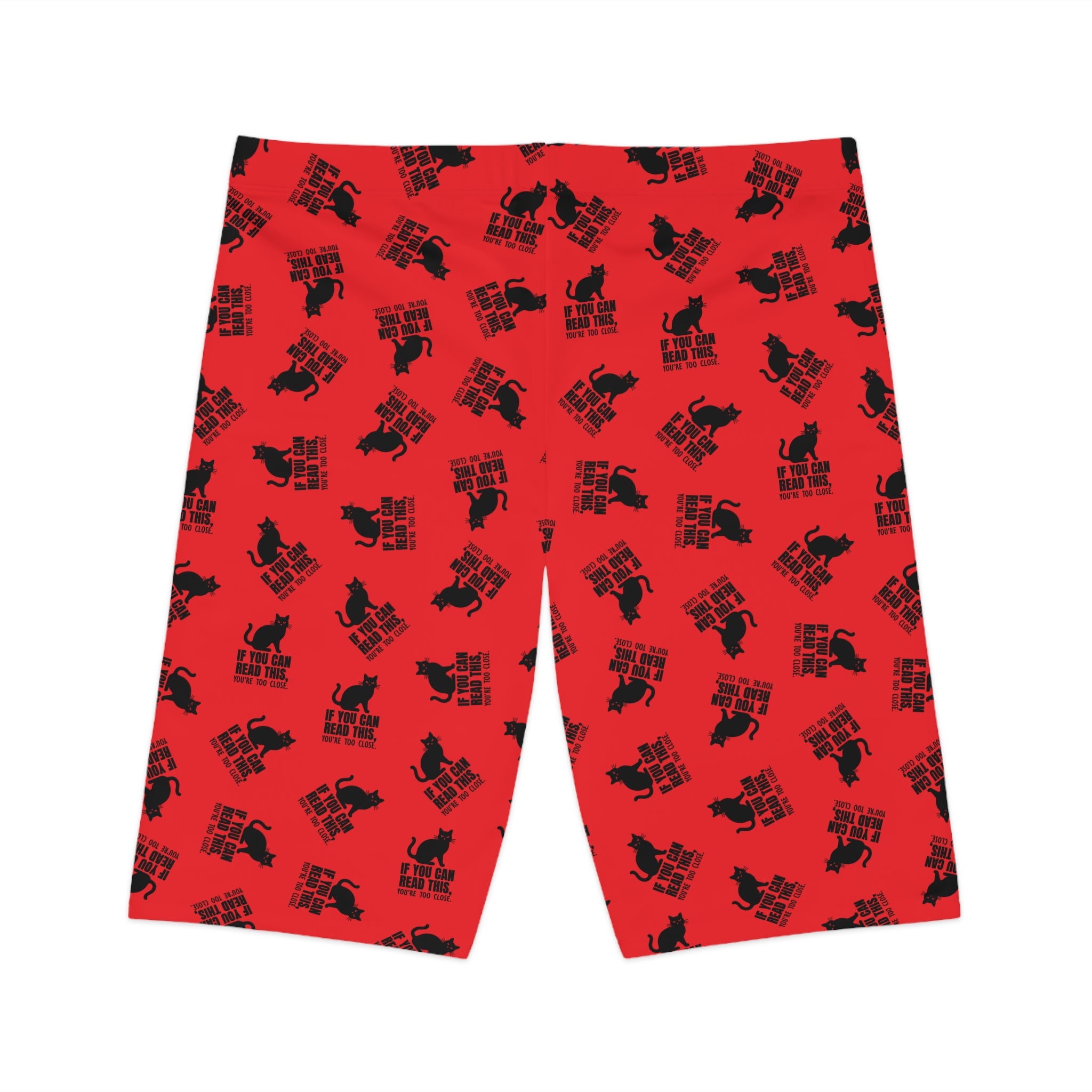 “If You Can Read This” Cat Cycling Shorts – Funny Cat Lover Bike Shorts