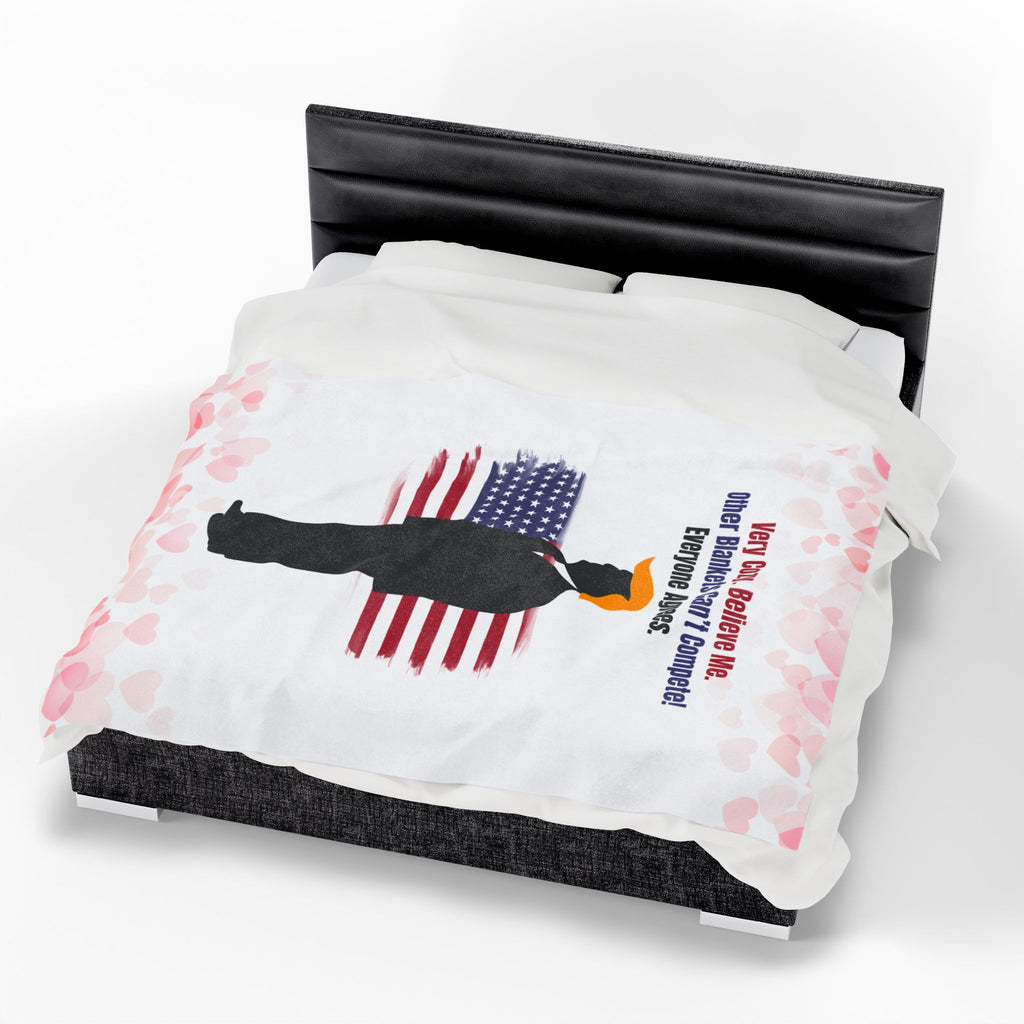Very Cozy. Believe Me. Political Parody Velveteen Blanket