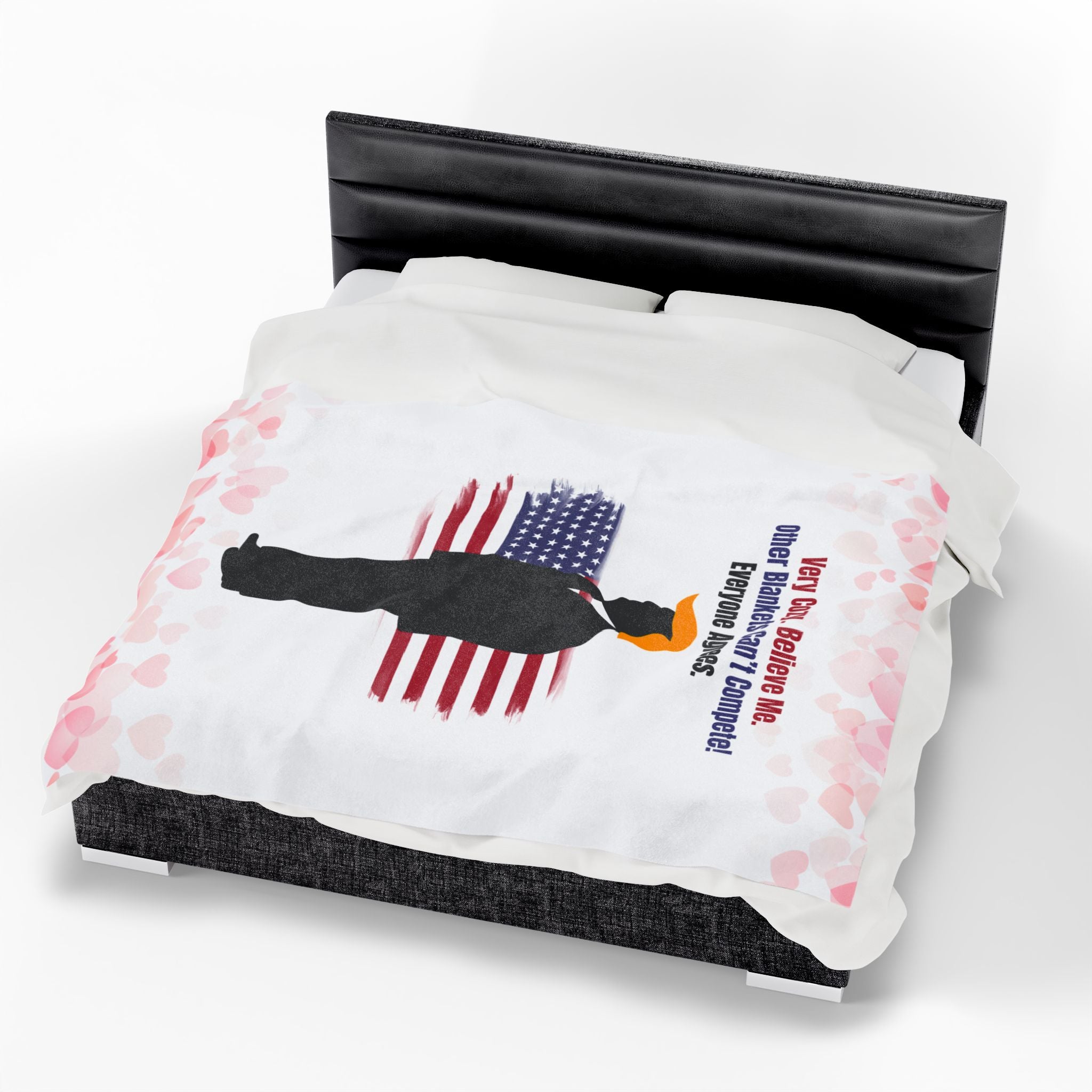 Very Cozy. Believe Me. Political Parody Velveteen Blanket