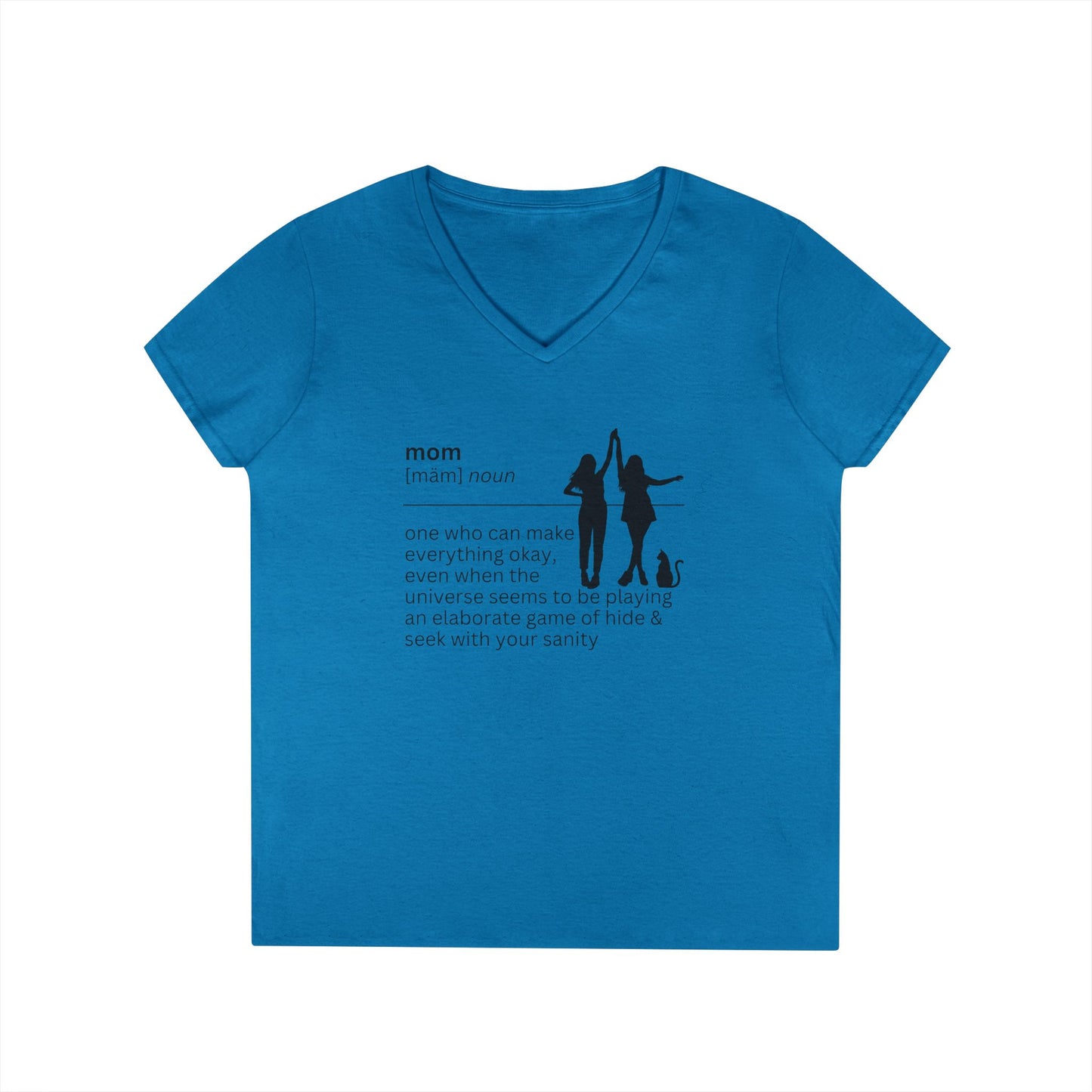 Mom Definition V-Neck T-Shirt - Everything Okay