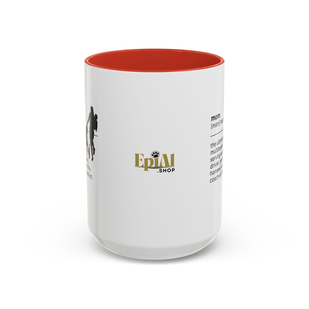 Mom Multitasker Accent Coffee Mug - Perfect Gift for Moms