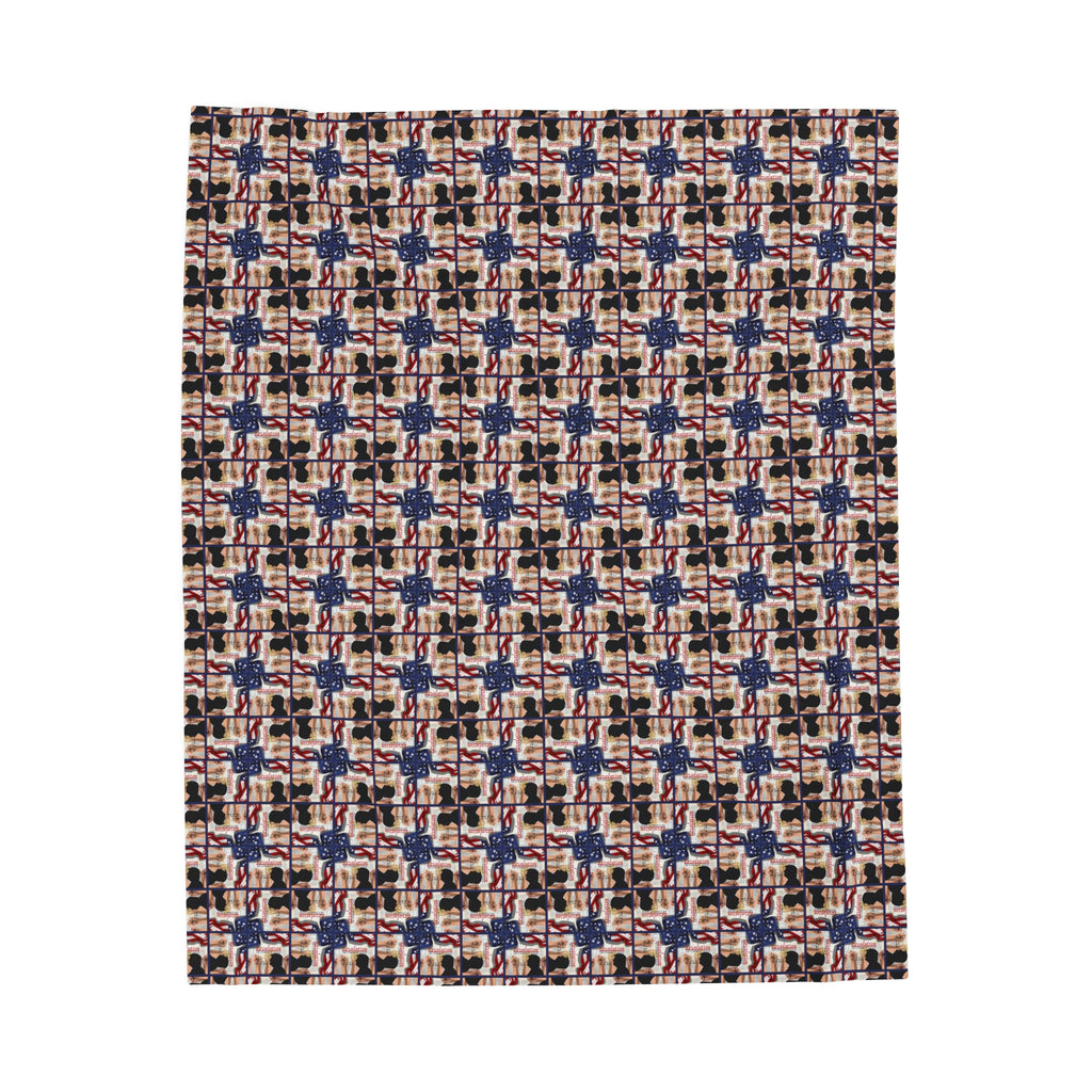Trump Revolution of Common Sense Velveteen Plush Blanket