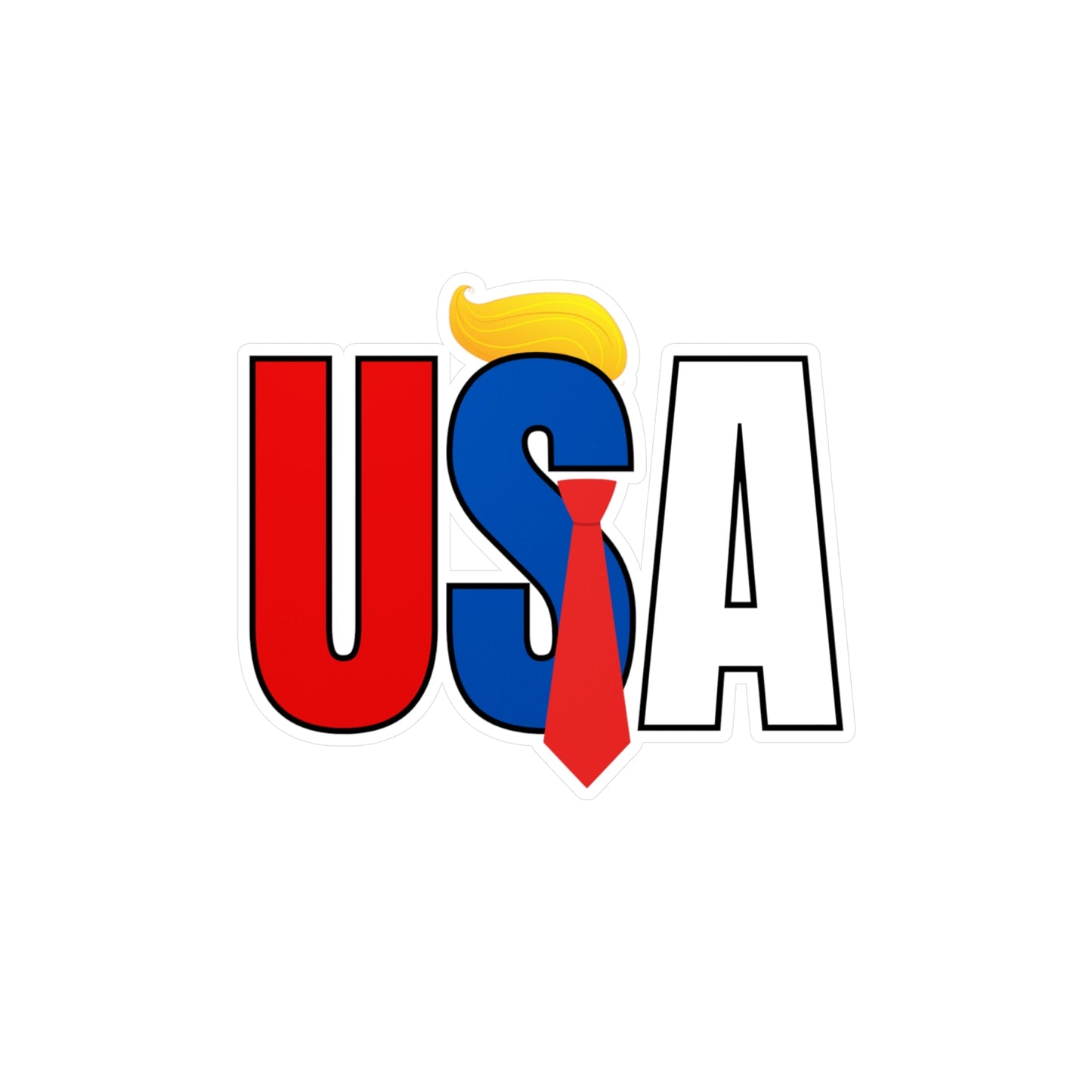 Trump USA Kiss-Cut Vinyl Decals Printify