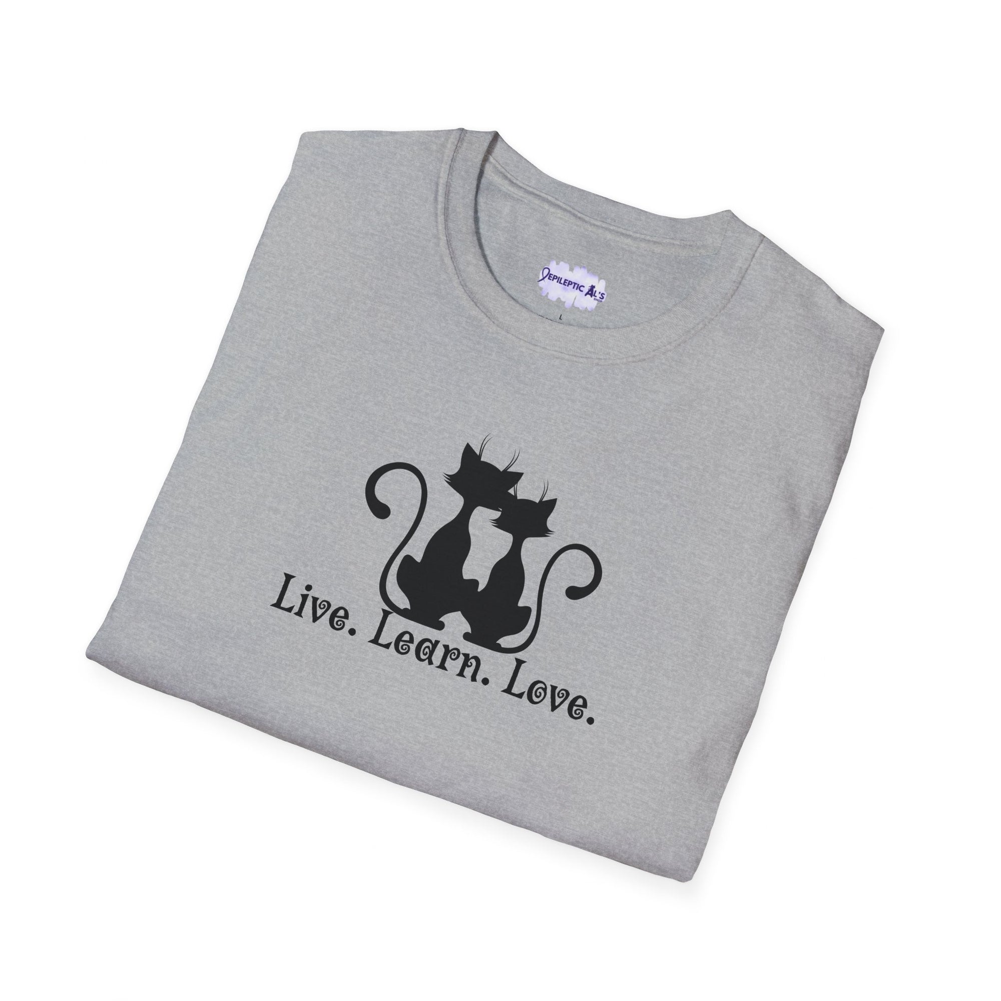 Live Learn Love Unisex Softstyle T - Shirt - T - Shirt - Epileptic Al’s Shop