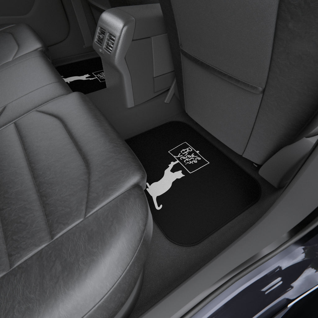 Are We There Yet? Cat Floor Mats – Set of 4