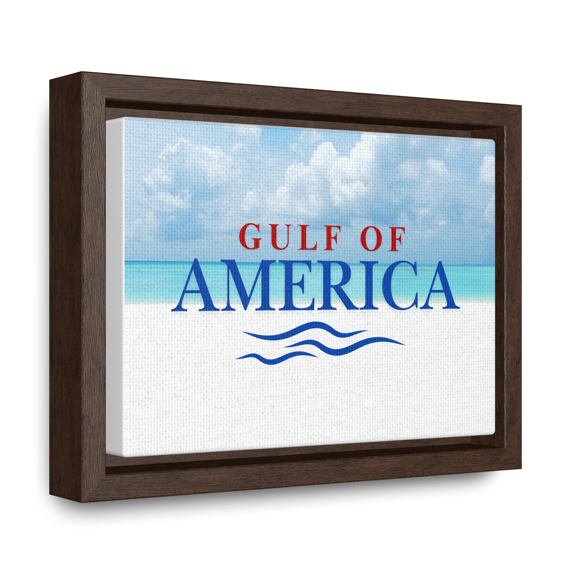American Gulf Canvas Wrap - Coastal Wall Art for Beach Lovers