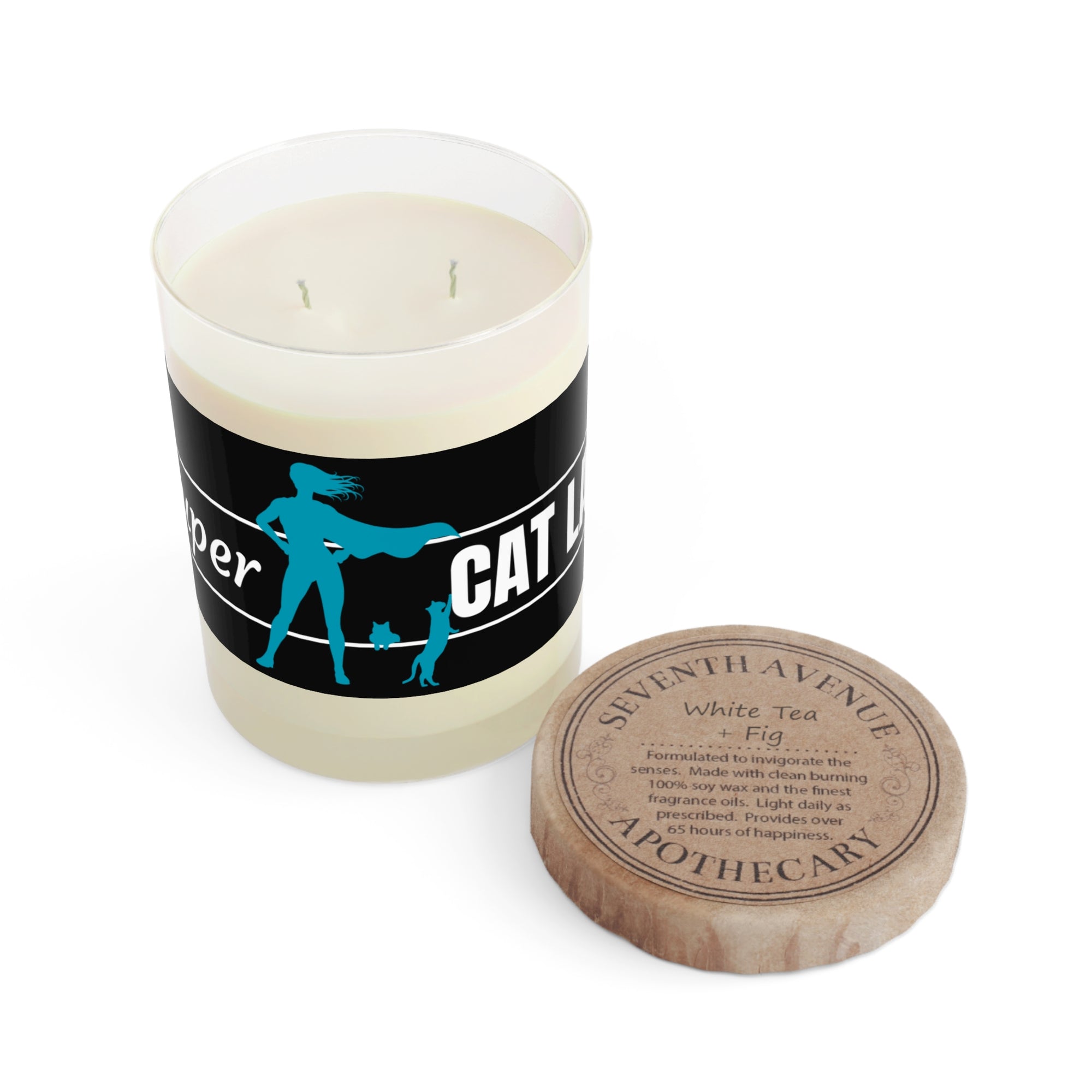 Super Cat Lady Scented Candle - Full Glass, 11oz