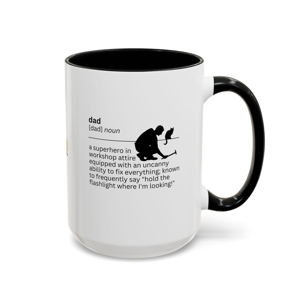 Dad Flashlight Accent Coffee Mug - Perfect Gift for Dads