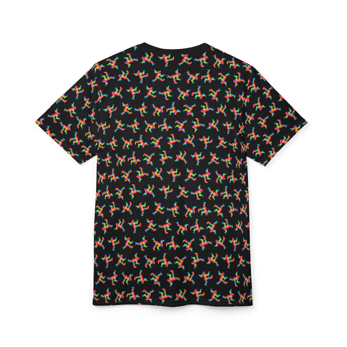 Psychedelic Bigfoot All-Over Print T-Shirt | Rainbow Sasquatch