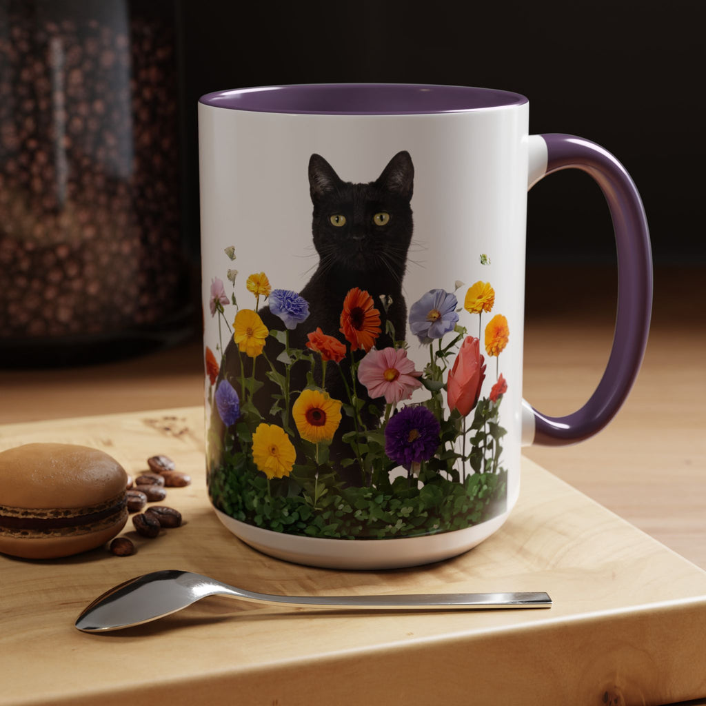 Floral Cats Coffee Mug