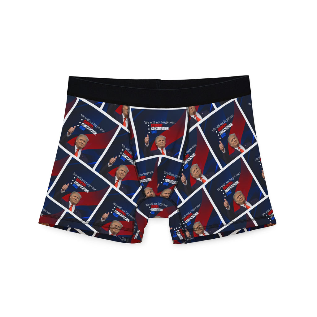 Trump Country Constitution God Men's Boxers
