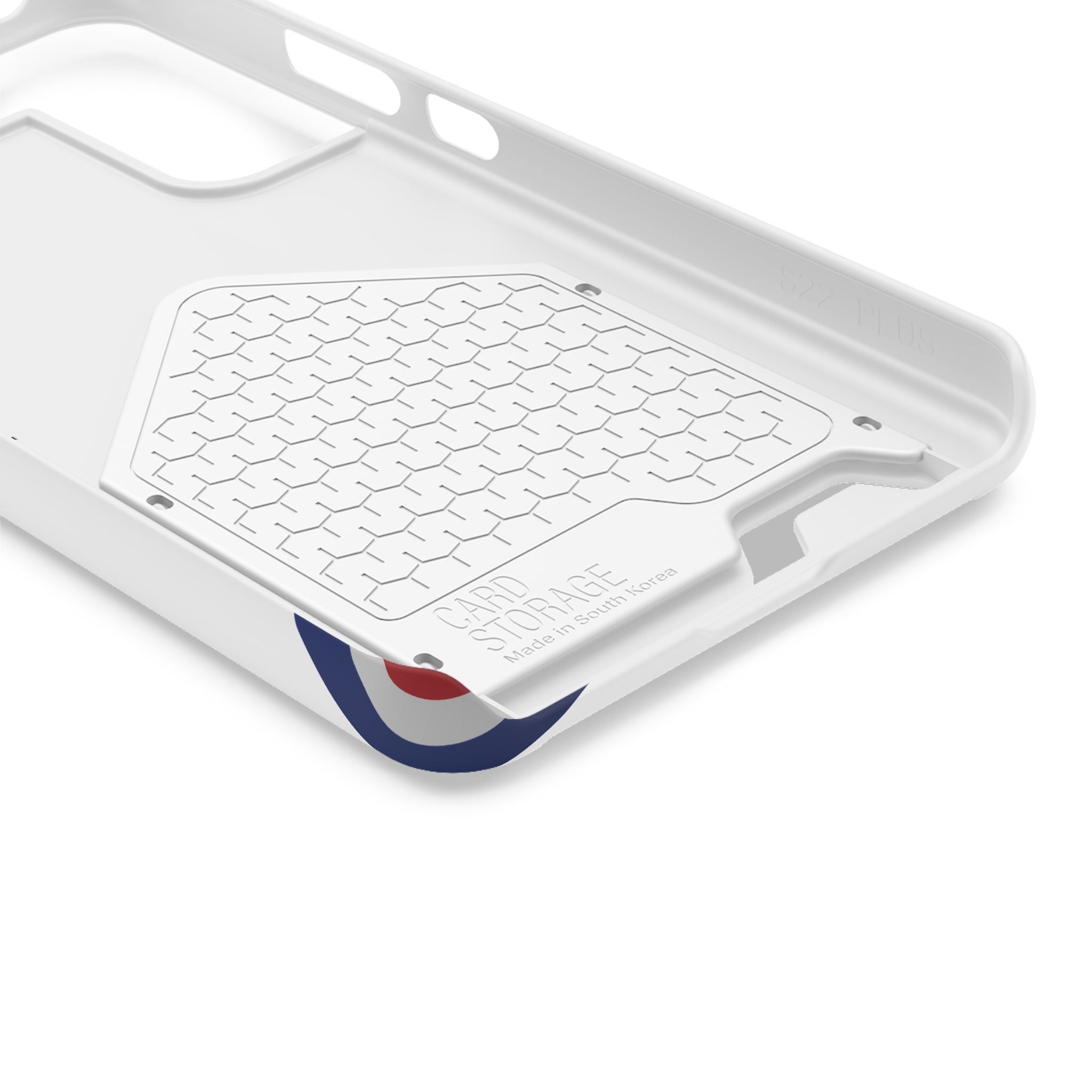 Swoop Guy iPhone Case – Minimal Line Portrait Patriotic Design, Slim Protective Case with Card Slot