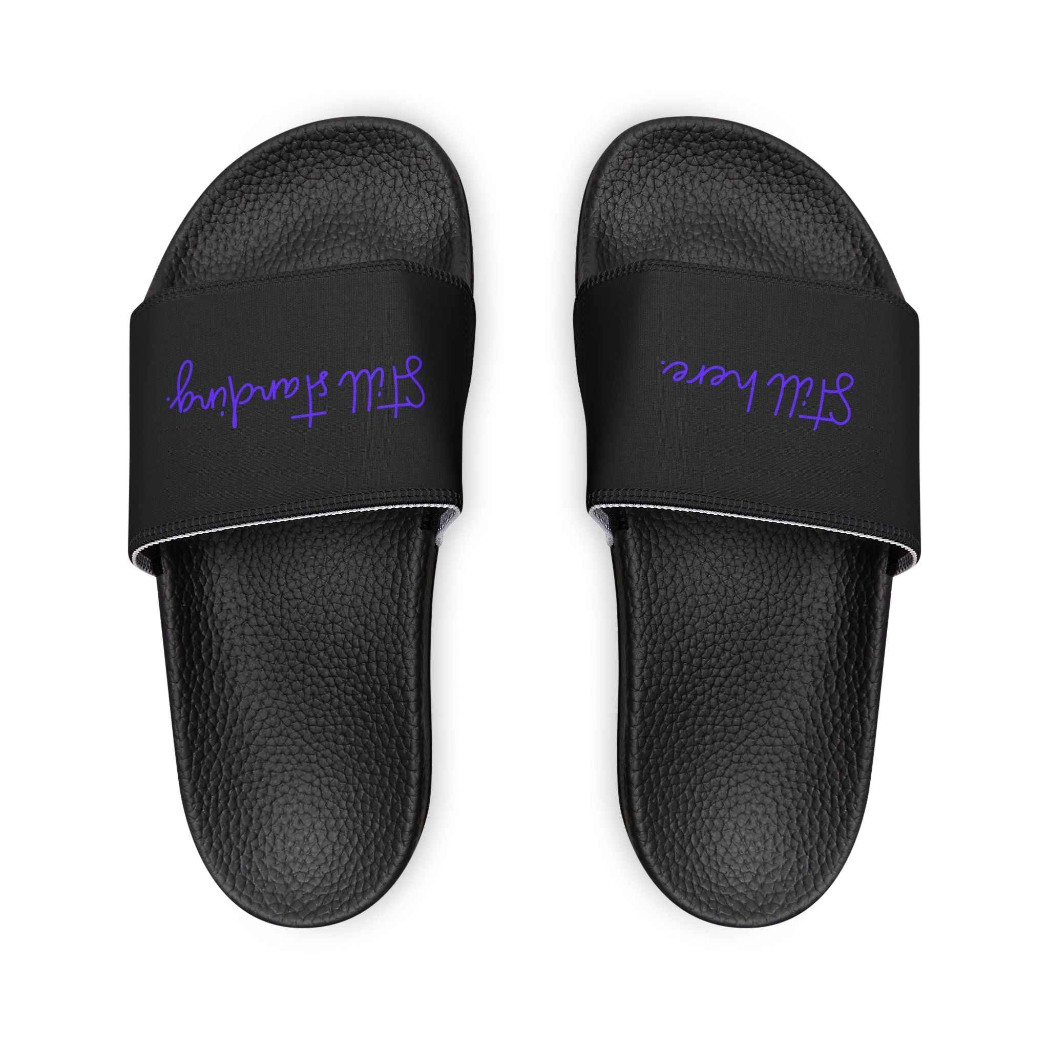 Still Here Still Standing Slide Sandals – Removable Strap Slides | Cushioned Comfort Sandals