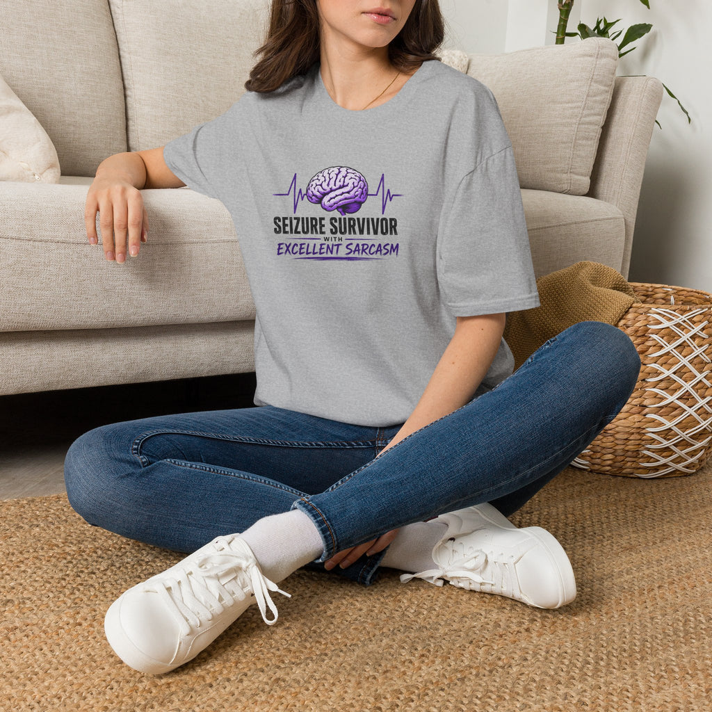 Seizure Survivor With Excellent Sarcasm Epilepsy T-Shirt