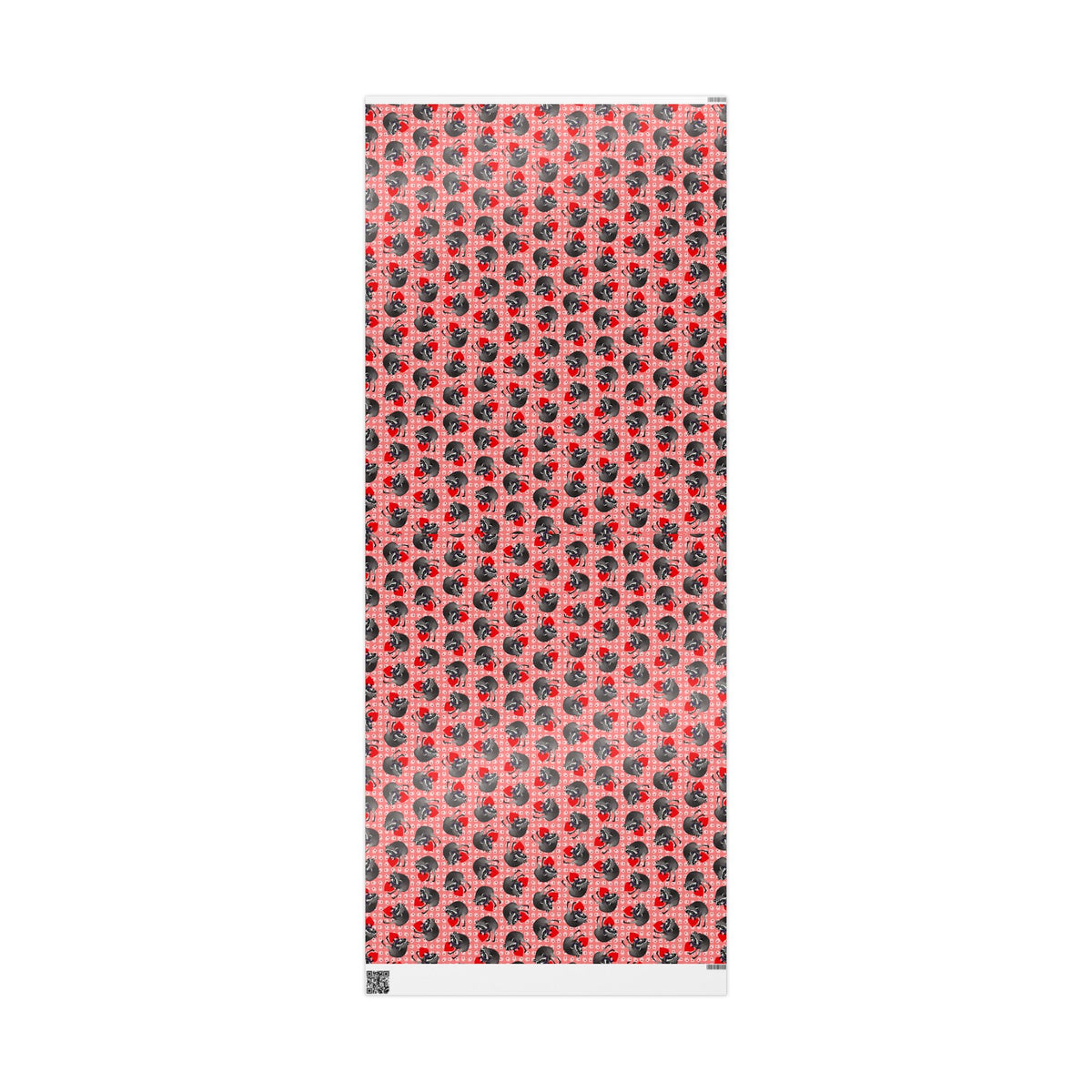 Jimothy's Love & Mischief Gift Wrapping Paper | Raccoon Hearts & Paw Prints