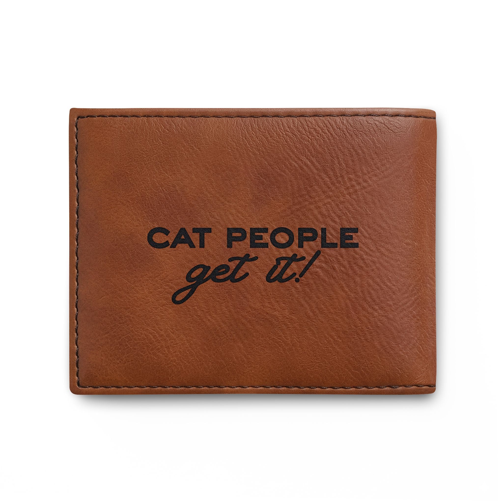 Cat People Get It RFID Slim Bifold Wallet