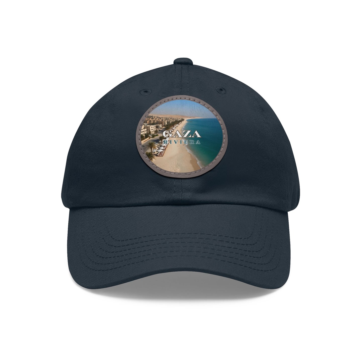 Gaza Riviera Dad Hat with Leather Patch Printify