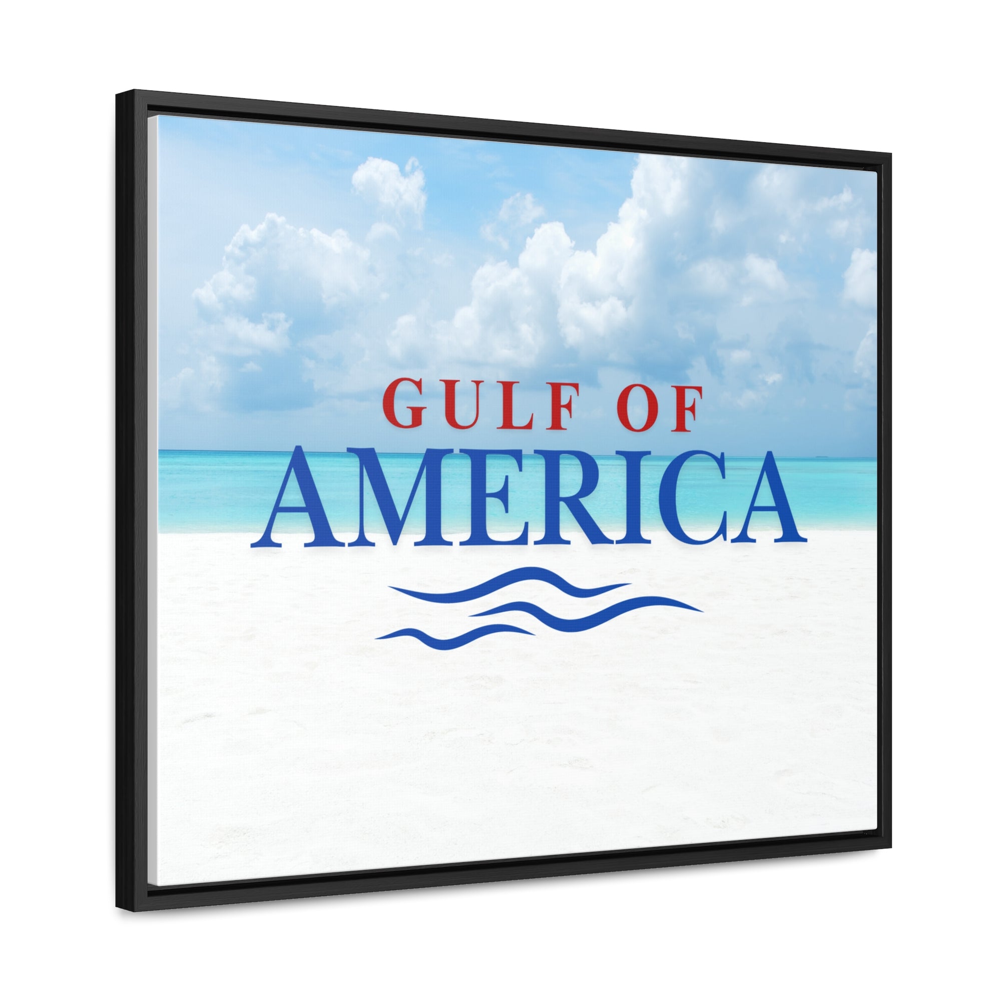 American Gulf Canvas Wrap - Coastal Wall Art for Beach Lovers