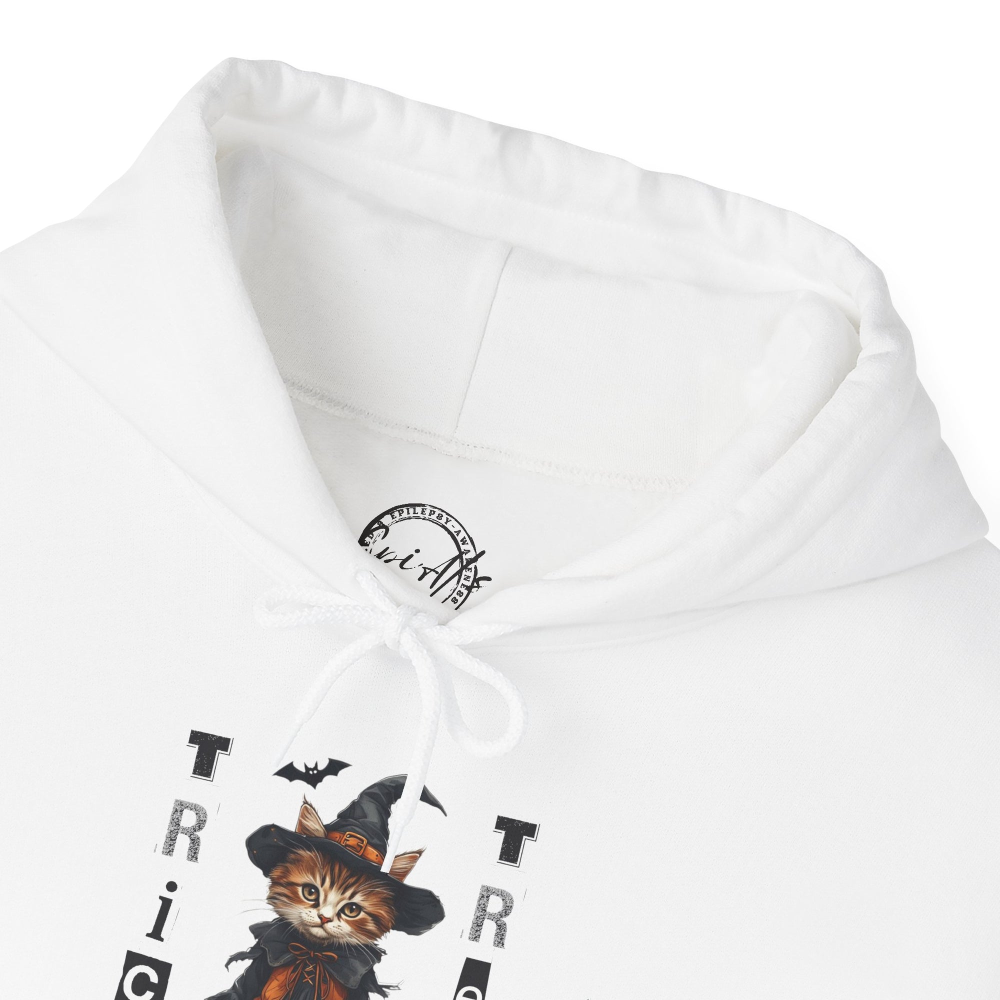 Cozy Halloween Witchy Cat Hoodie